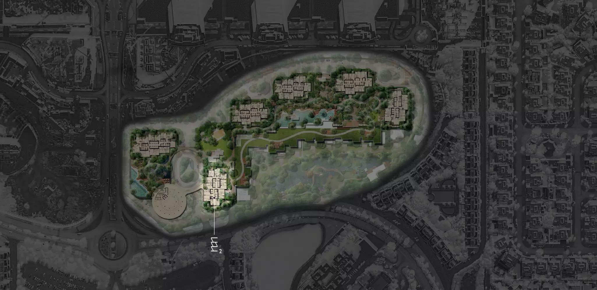 Serenia District master plan layout, Jumeirah Islands, Dubai