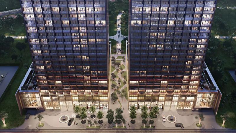 AVA at Palm Jumeirah exterior building facade, Omniyat, Dubai