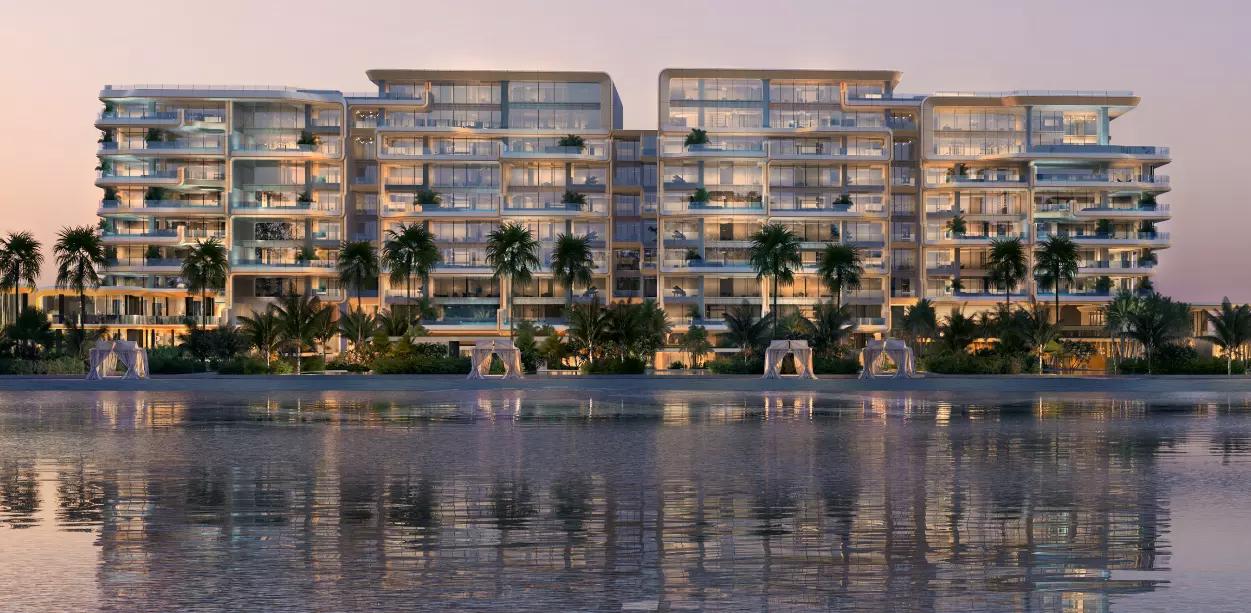 Ela by Omniyat exterior view on The Crescent, Palm Jumeirah, Dubai
