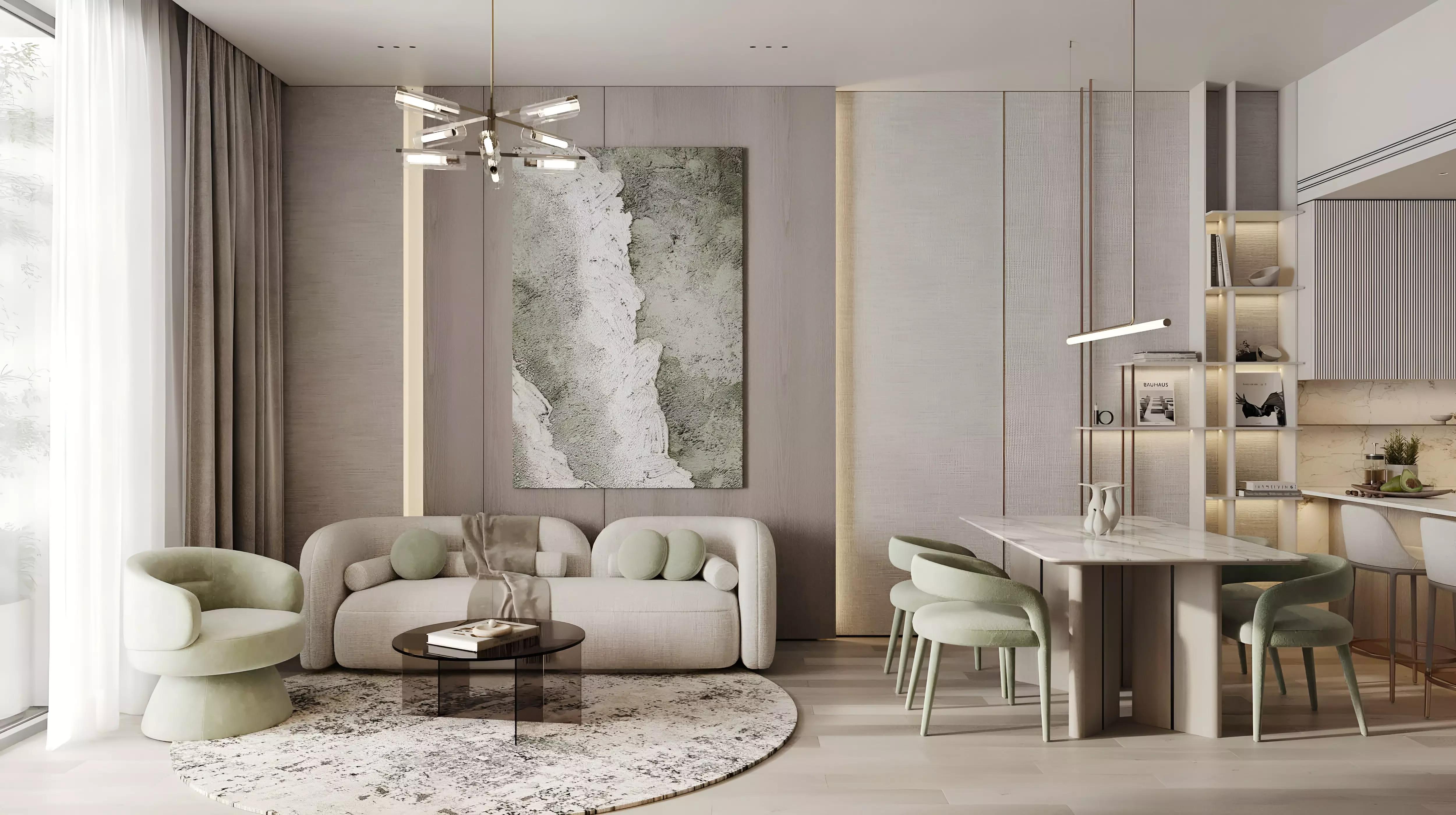 Indoor swimming pool area at Cove Edition 2 by Imtiaz, Dubai Land Residence Complex