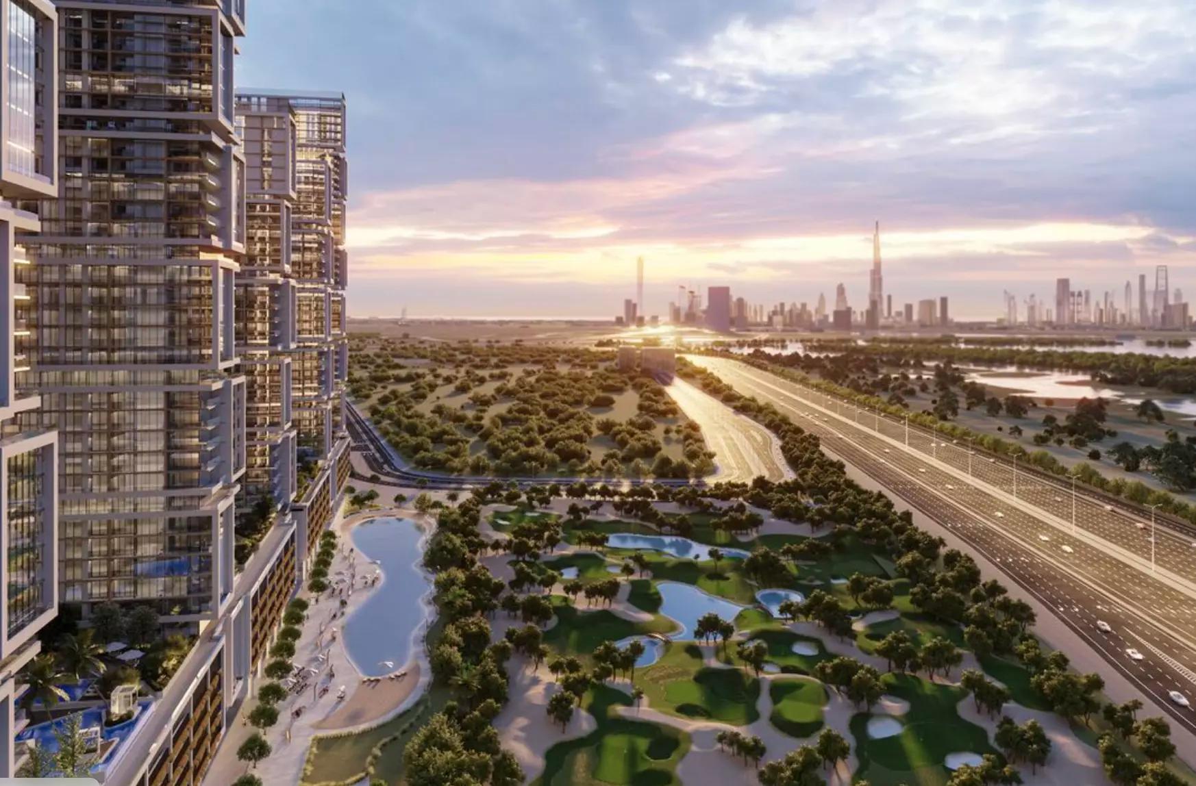 Green Vistas apartment interior with landscaped garden view, Sobha Hartland II