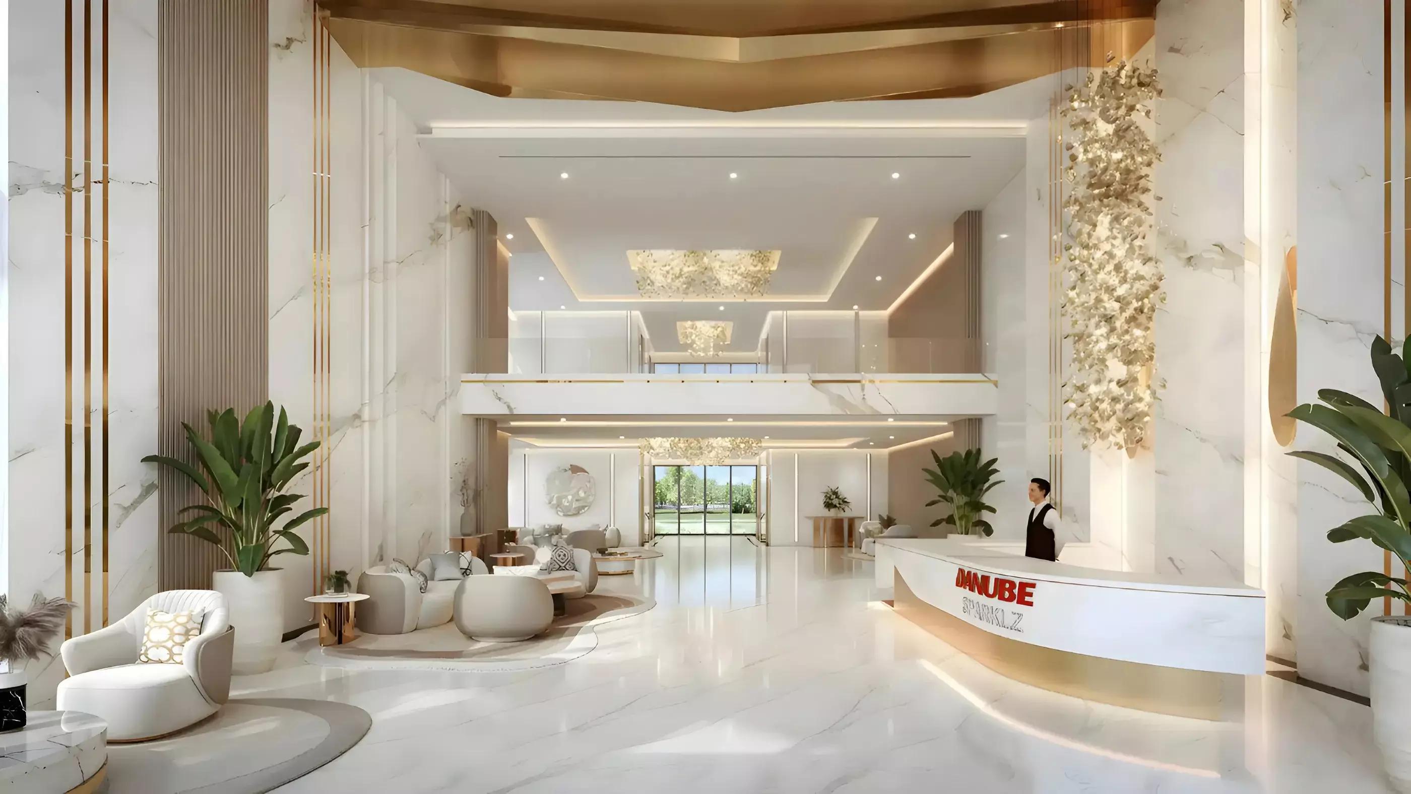 Sparklz landscaped garden area, Al Furjan community