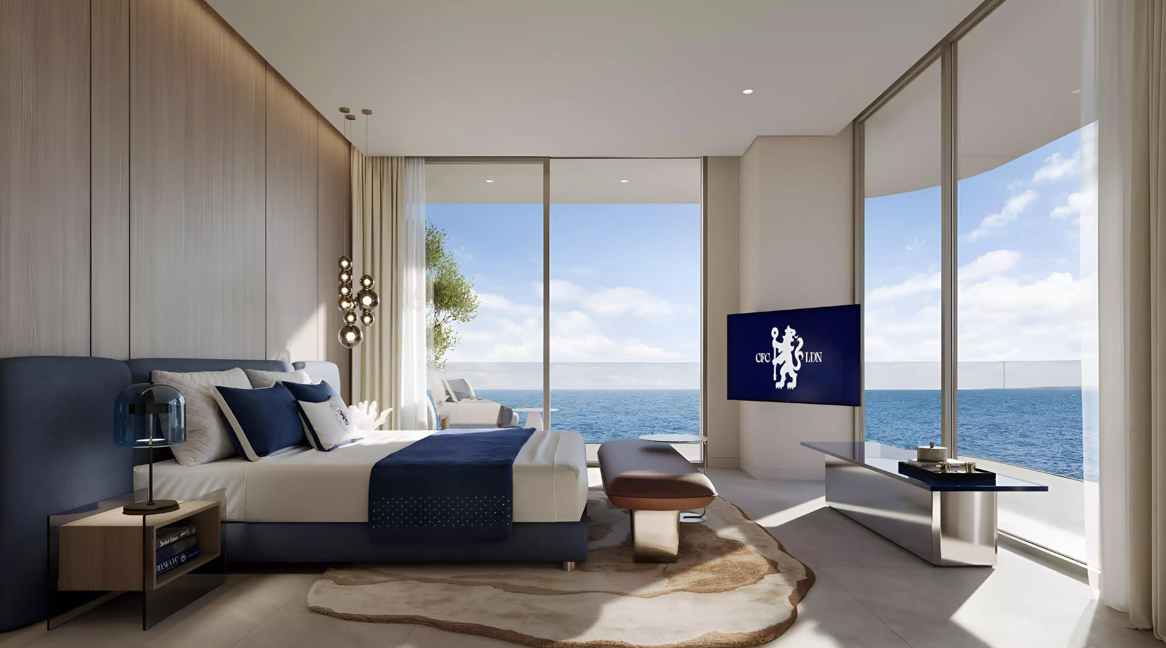 Chelsea Residences 2 building entrance and lobby area, Dubai Maritime City