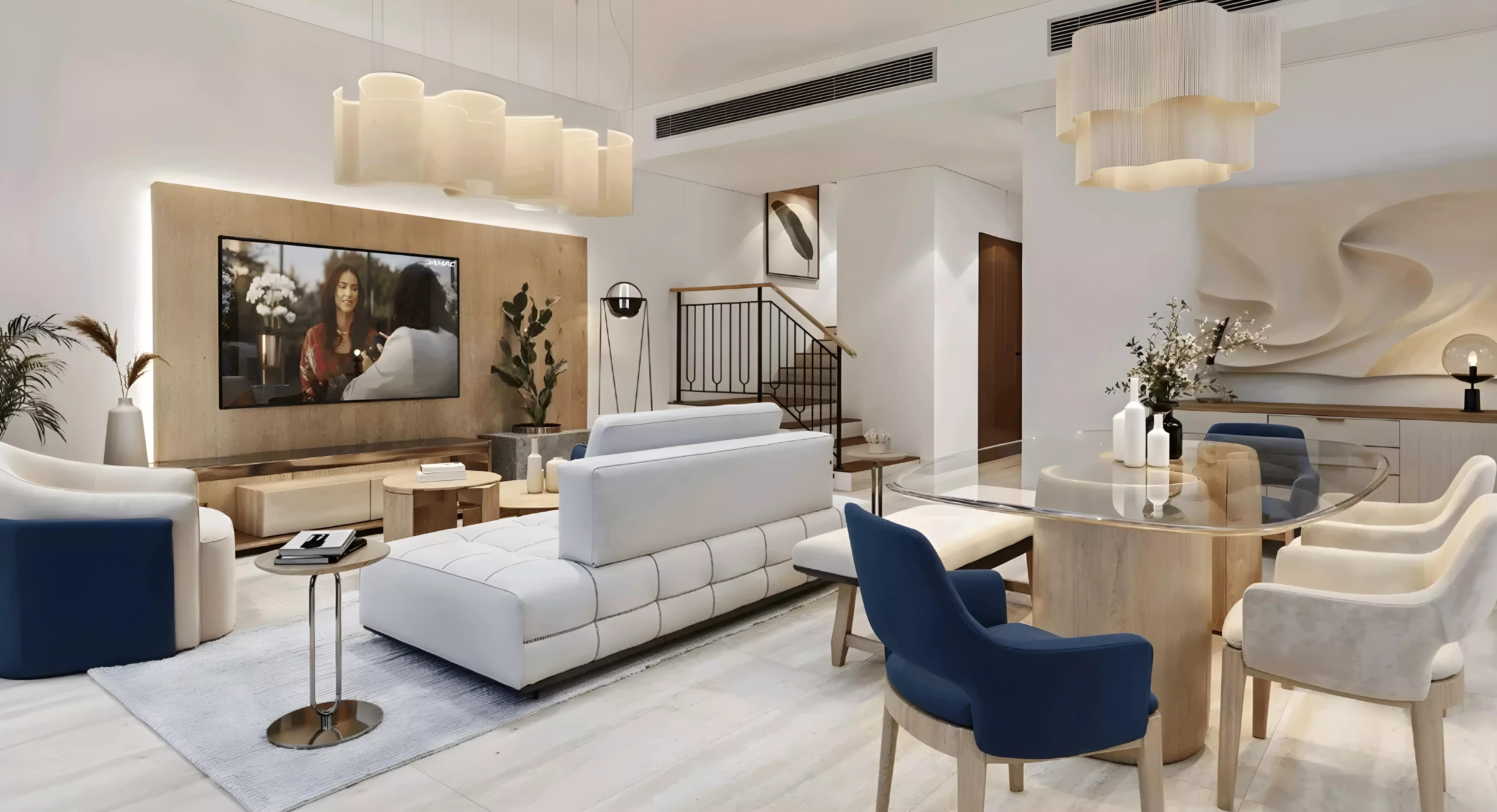 Barbados 2 townhouse row with communal gardens, DAMAC Islands 2