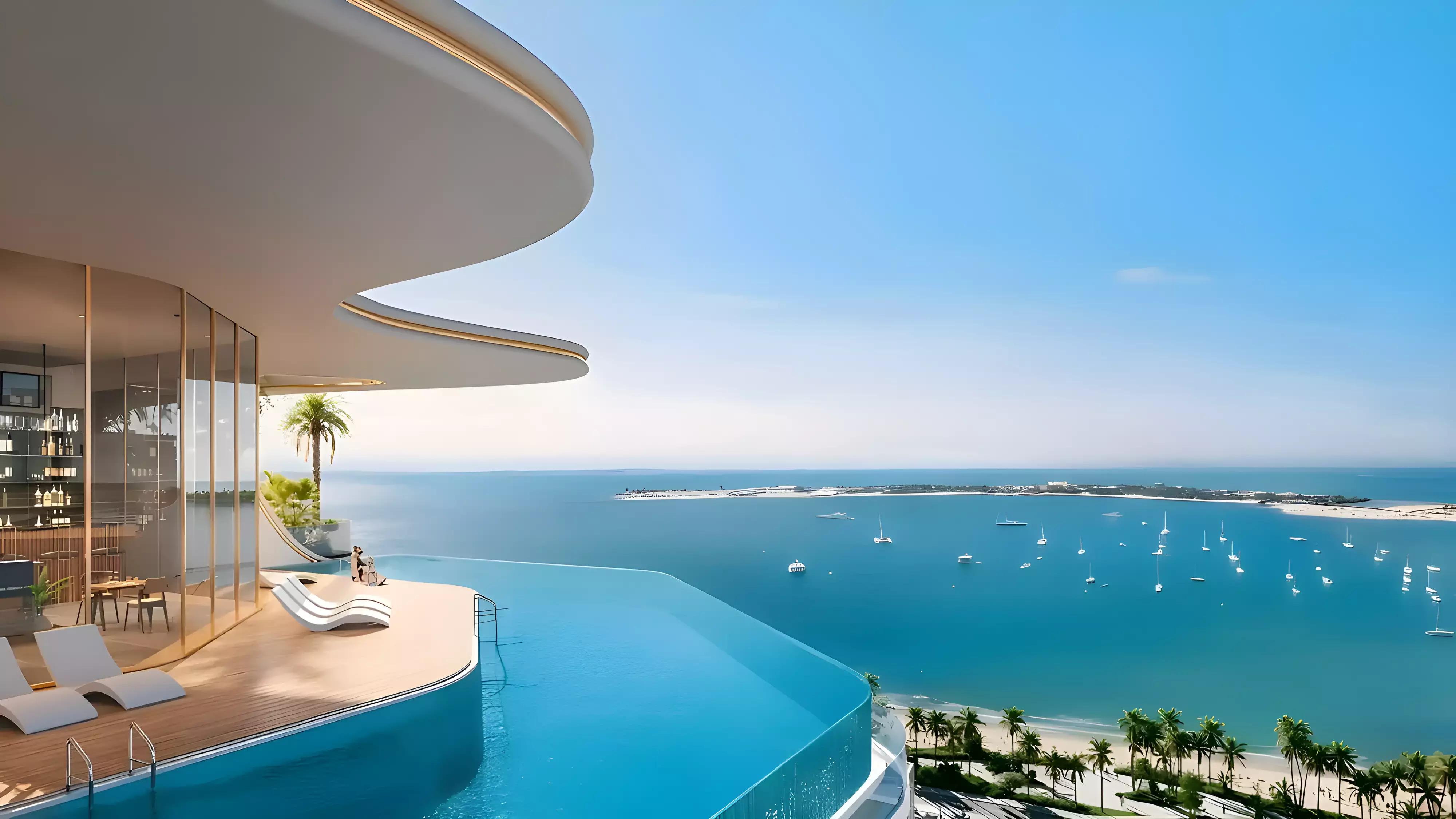 Beach Walk Grand apartment interior view, Dubai Islands, Dubai