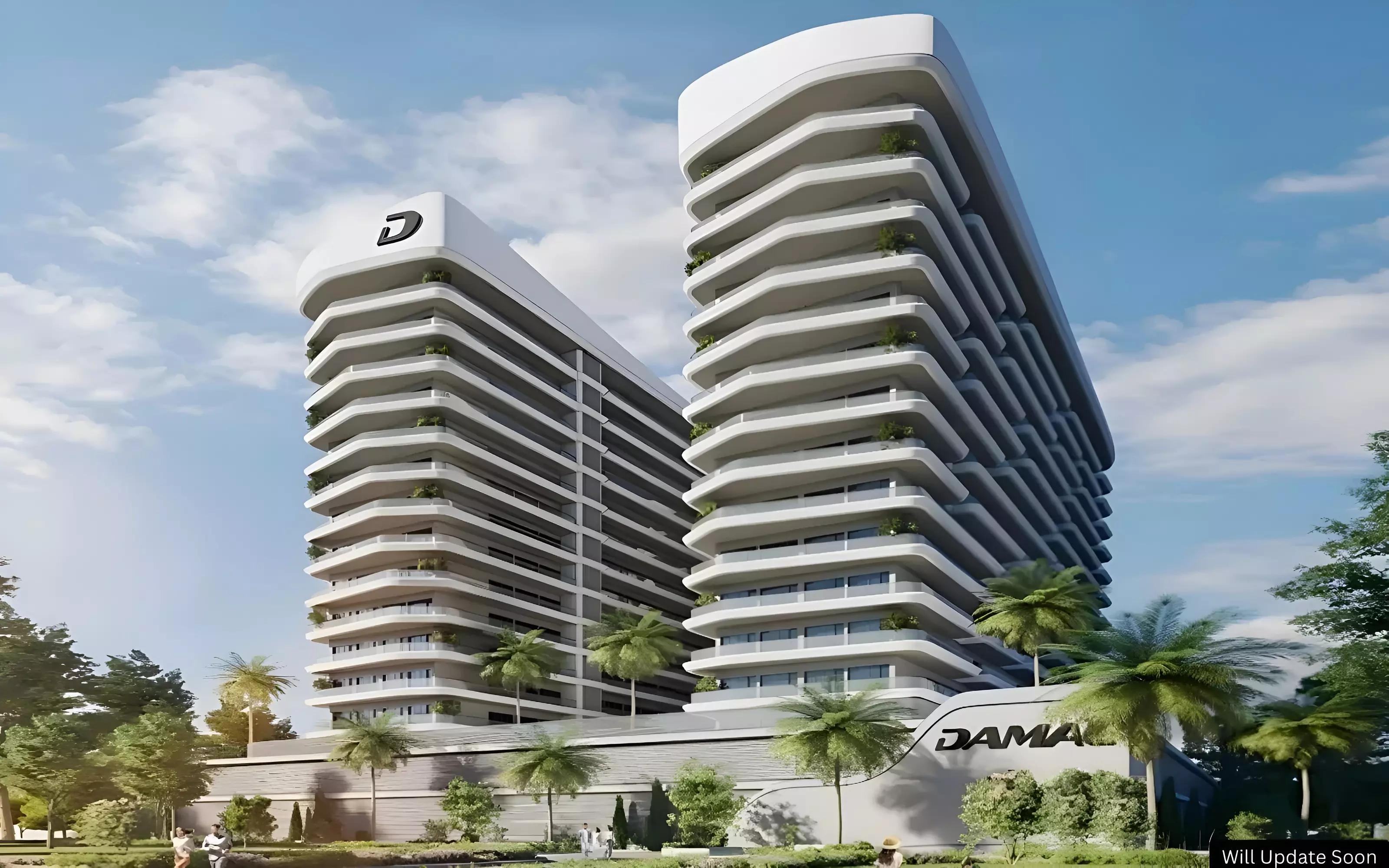 ELO building entrance and driveway, DAMAC Hills, Dubai