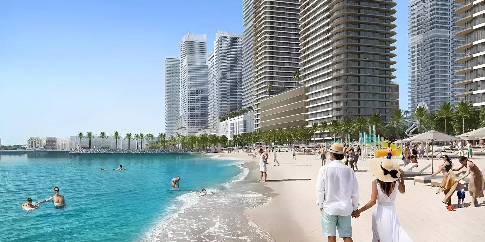 Bayview by Emaar beachfront promenade view, Emaar Beachfront, Dubai Harbour