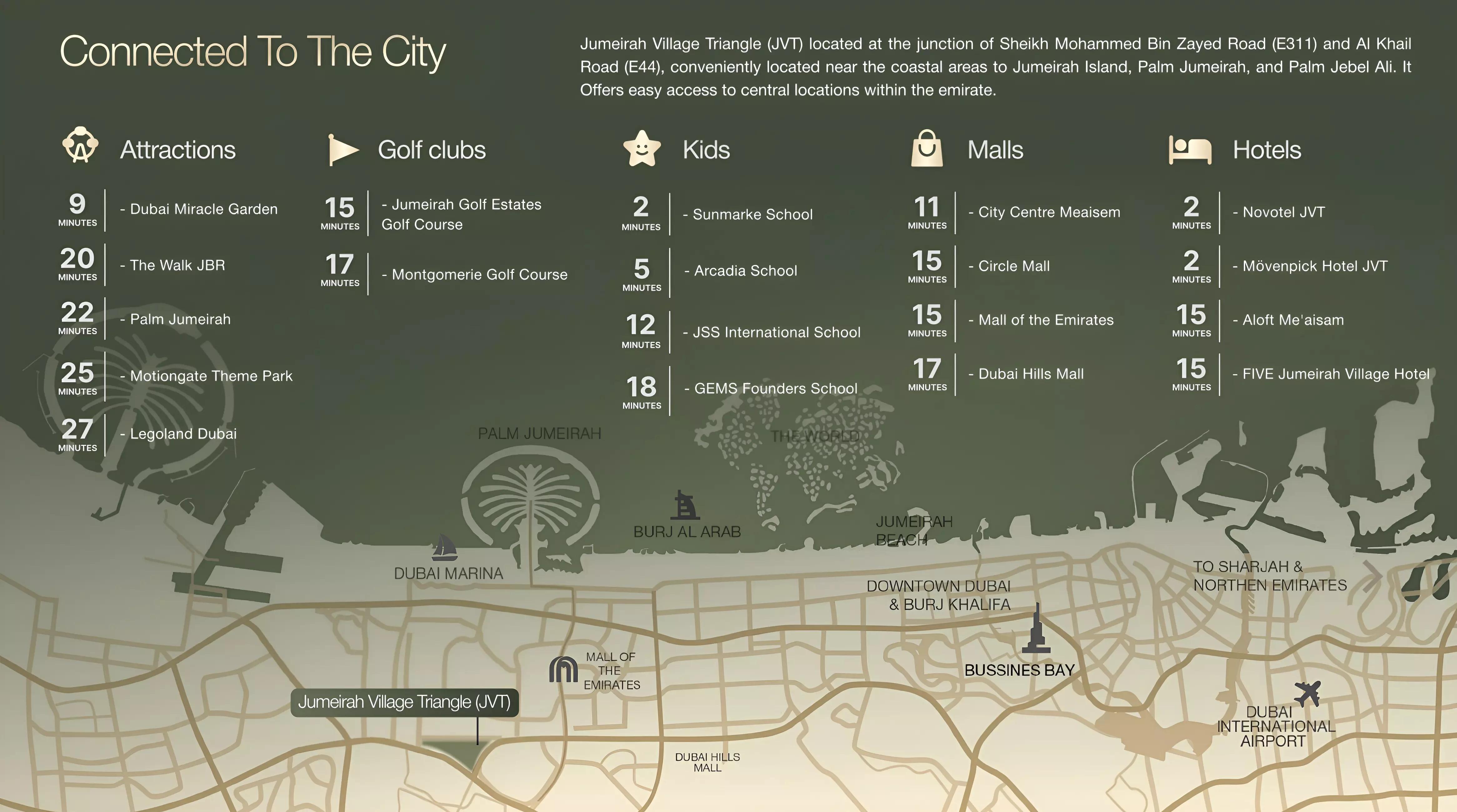 Master plan layout of Silviana Park Living development, Jumeirah Village Triangle