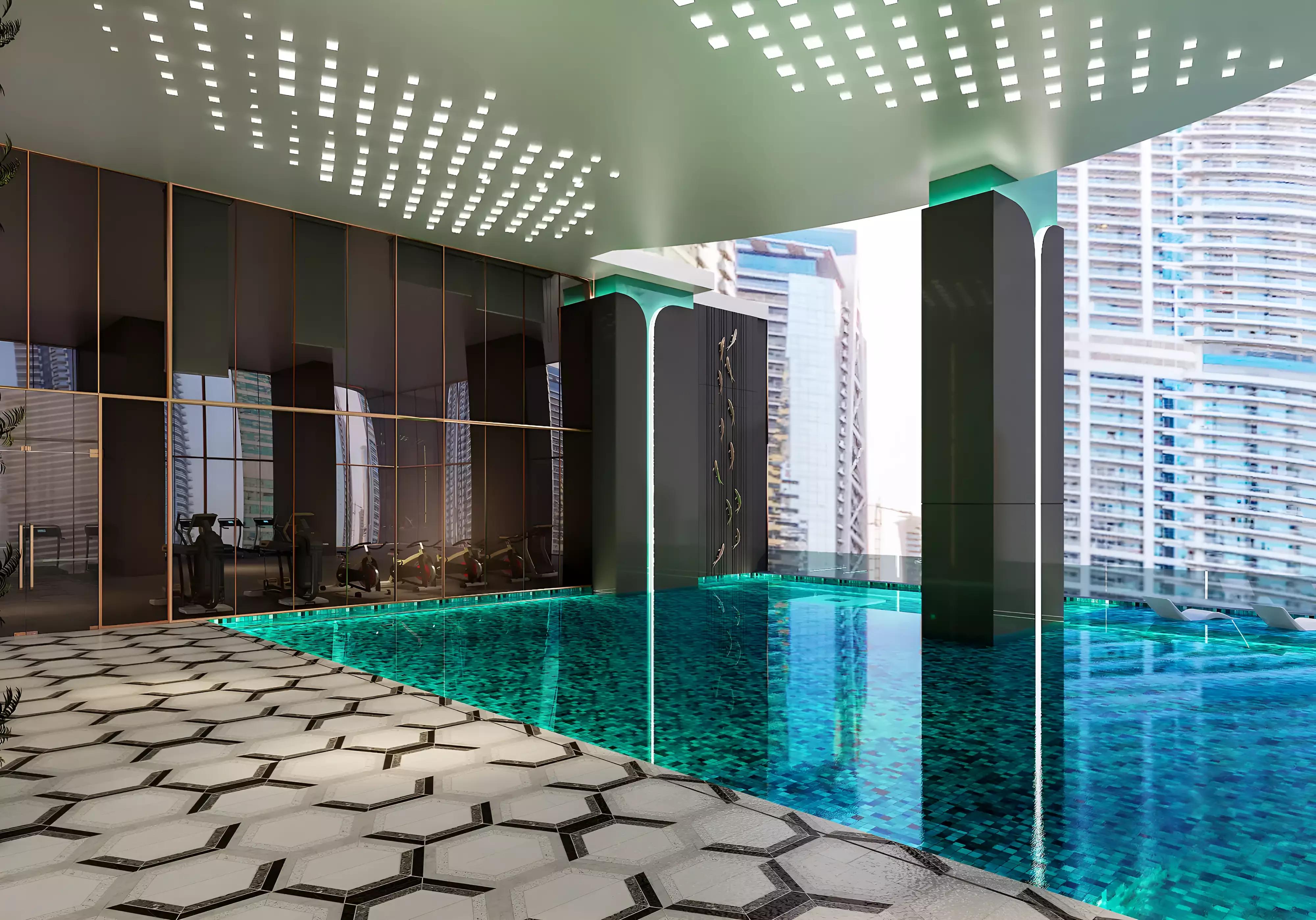 MBL Signature tower exterior facade, JLT, Dubai