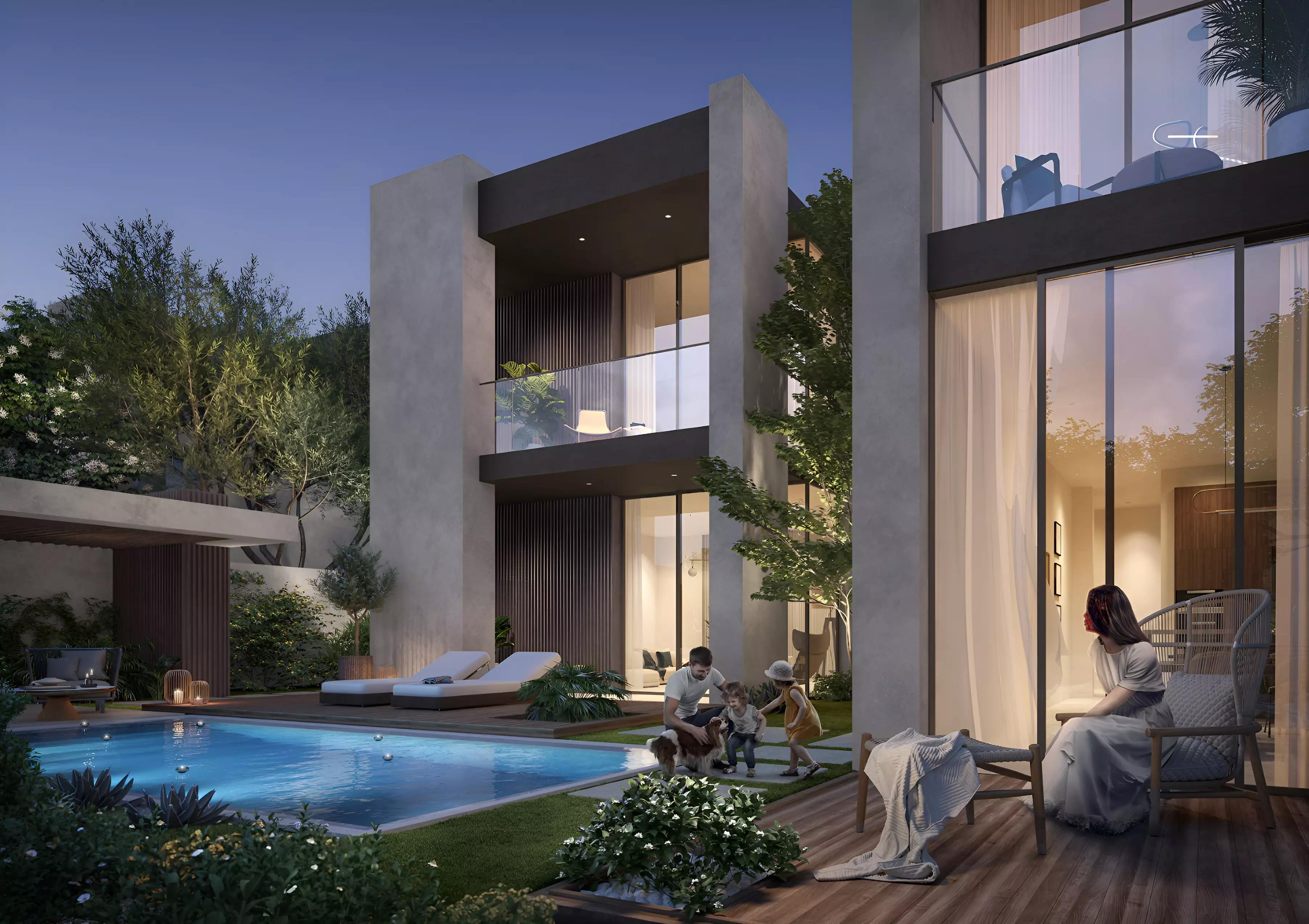Ravenna Residences villa bedroom interior, The Wilds by Aldar, Dubai
