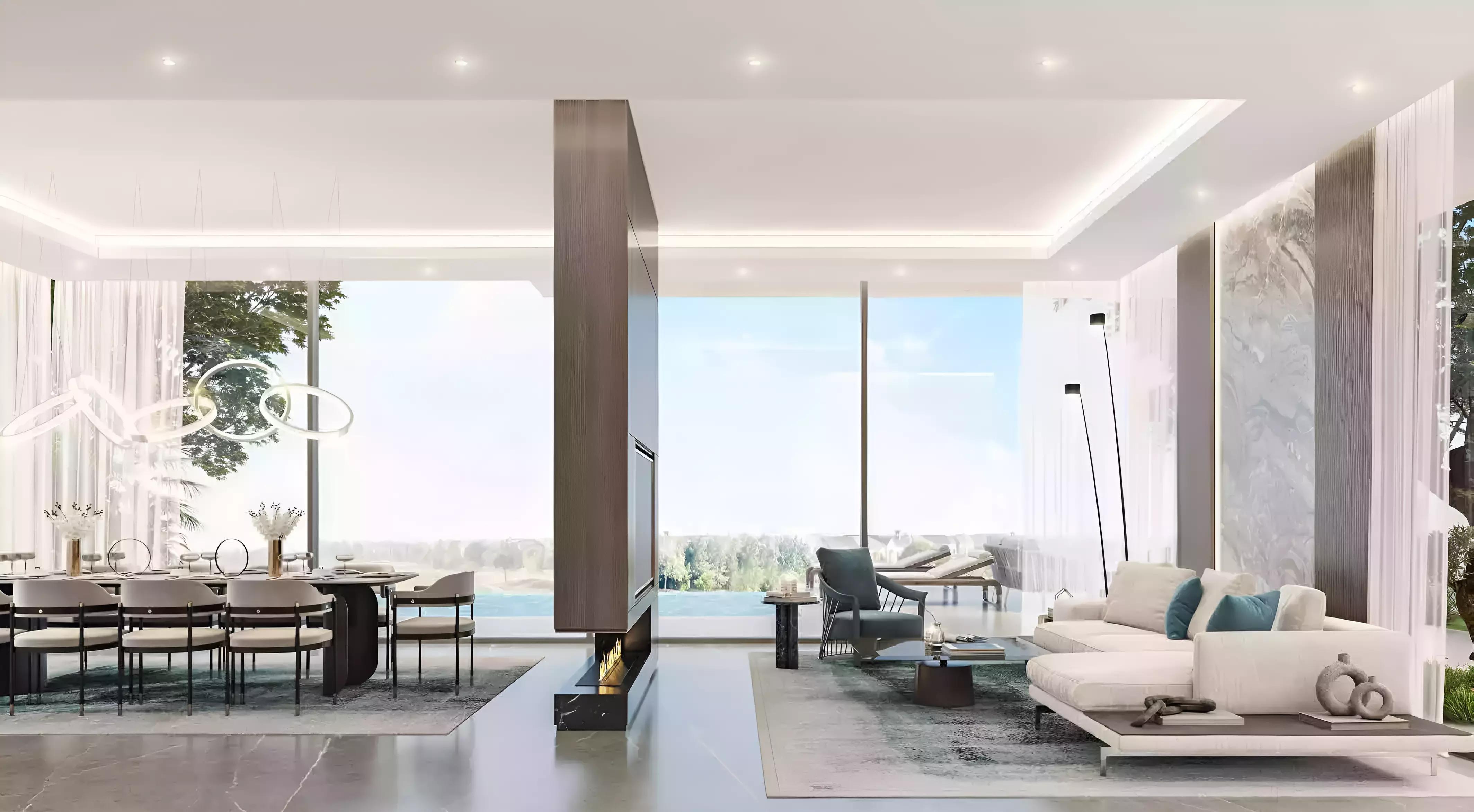 Utopia shared swimming pool deck, DAMAC Hills, Dubai