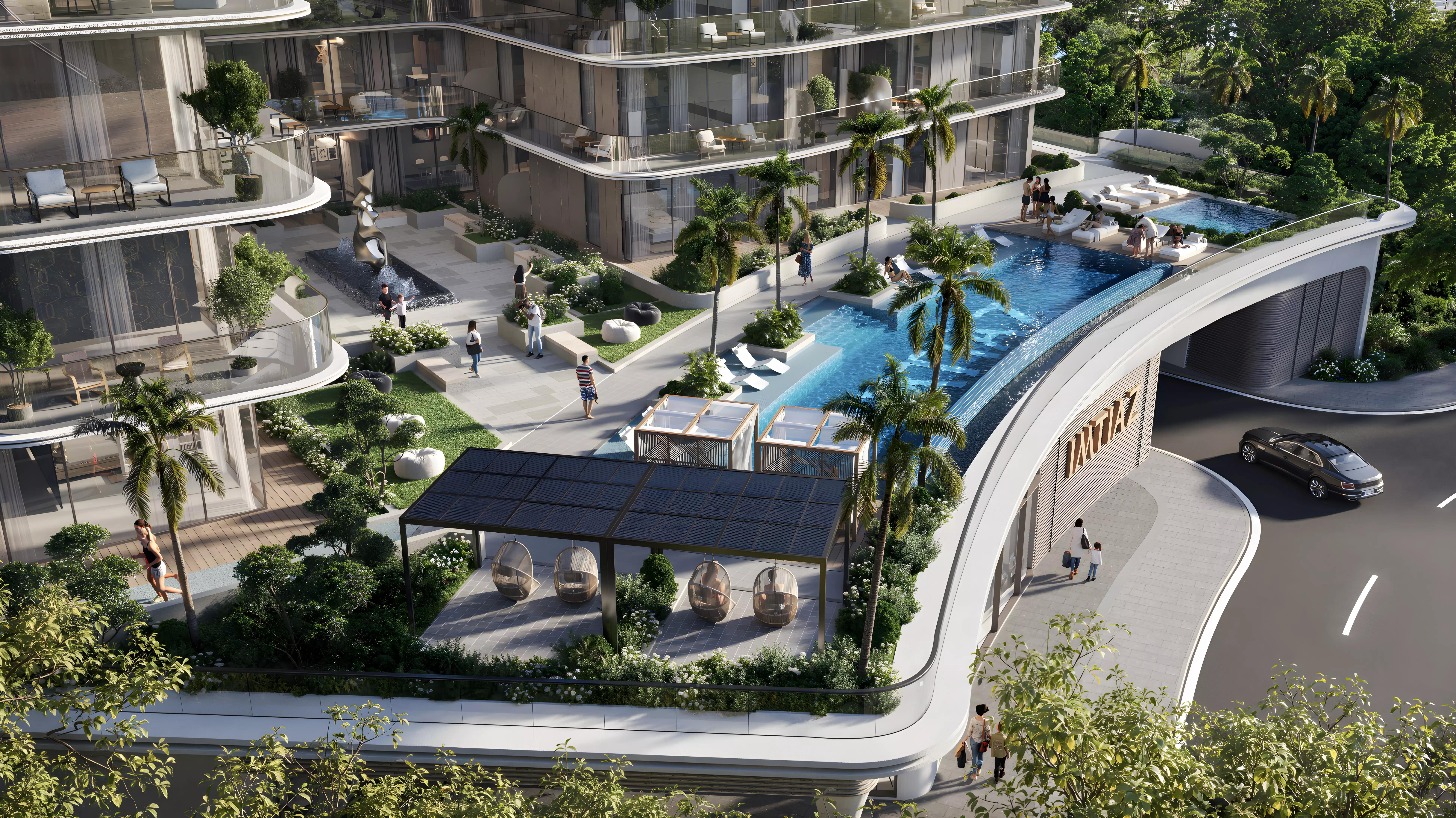 Enre Residence indoor swimming pool, Dubai South