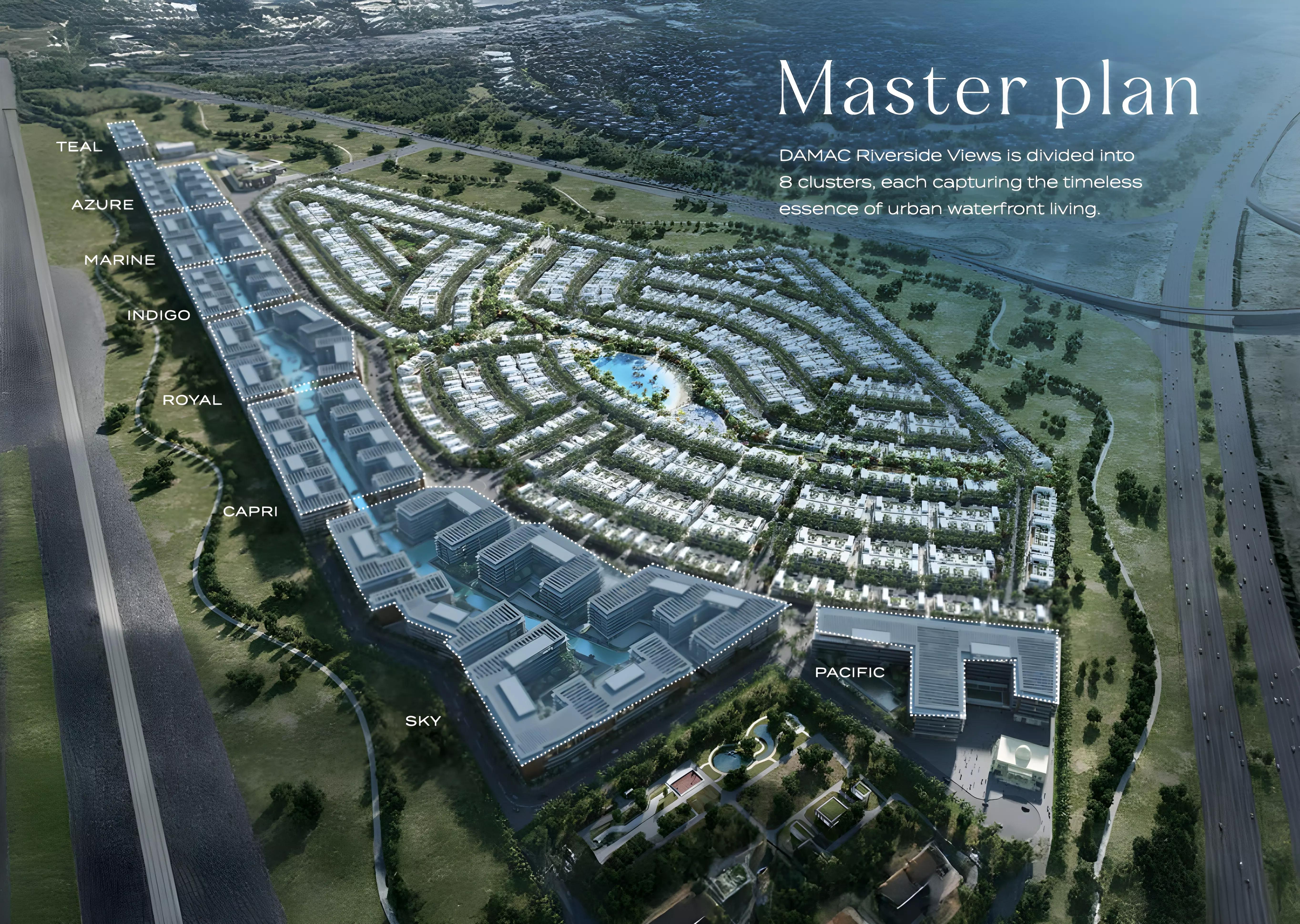 Riverside Views Marine 1 master plan layout, Damac Riverside, DIP 2, Dubai
