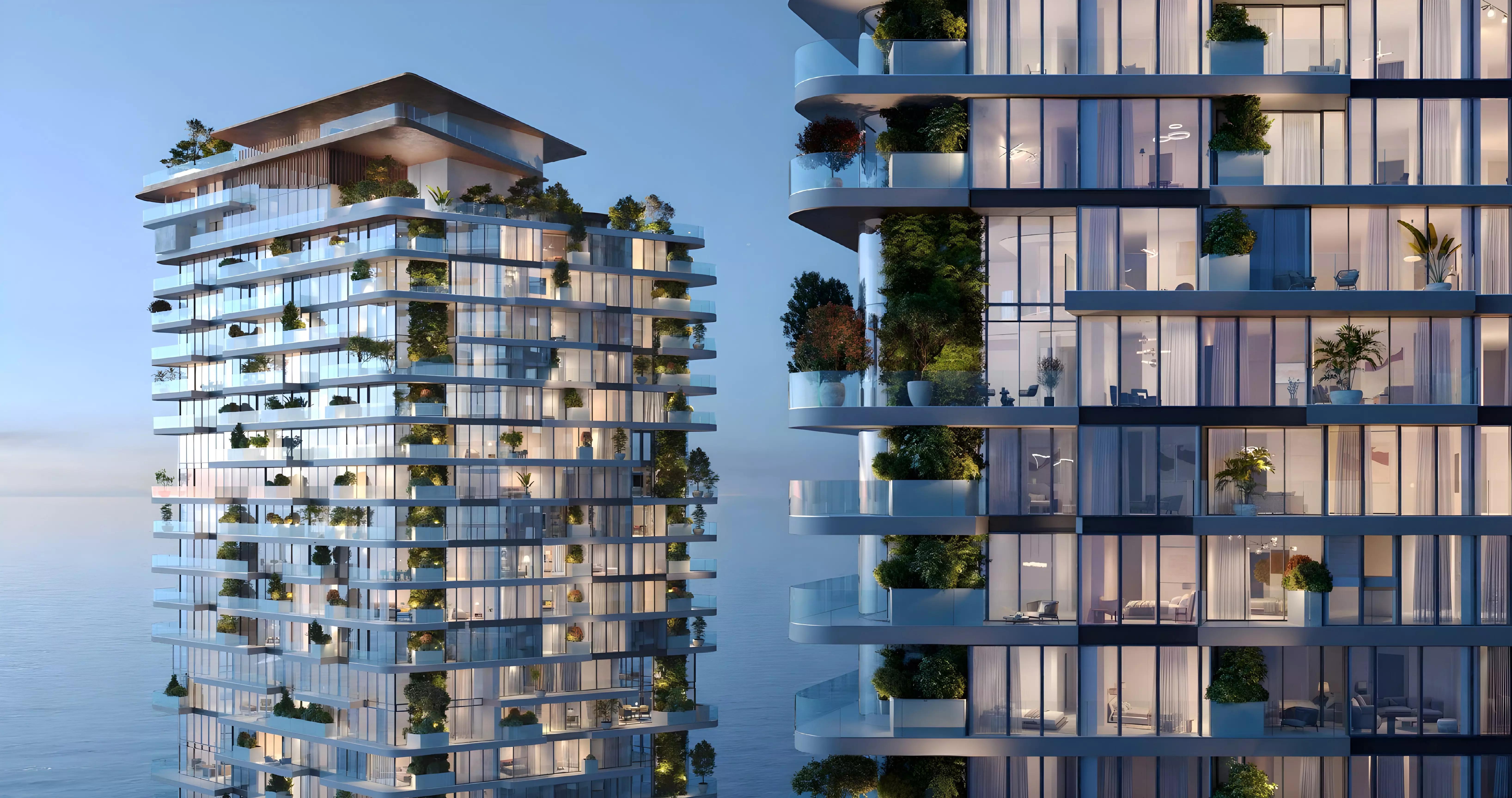Soulever exterior tower view, Dubai Maritime City, Dubai