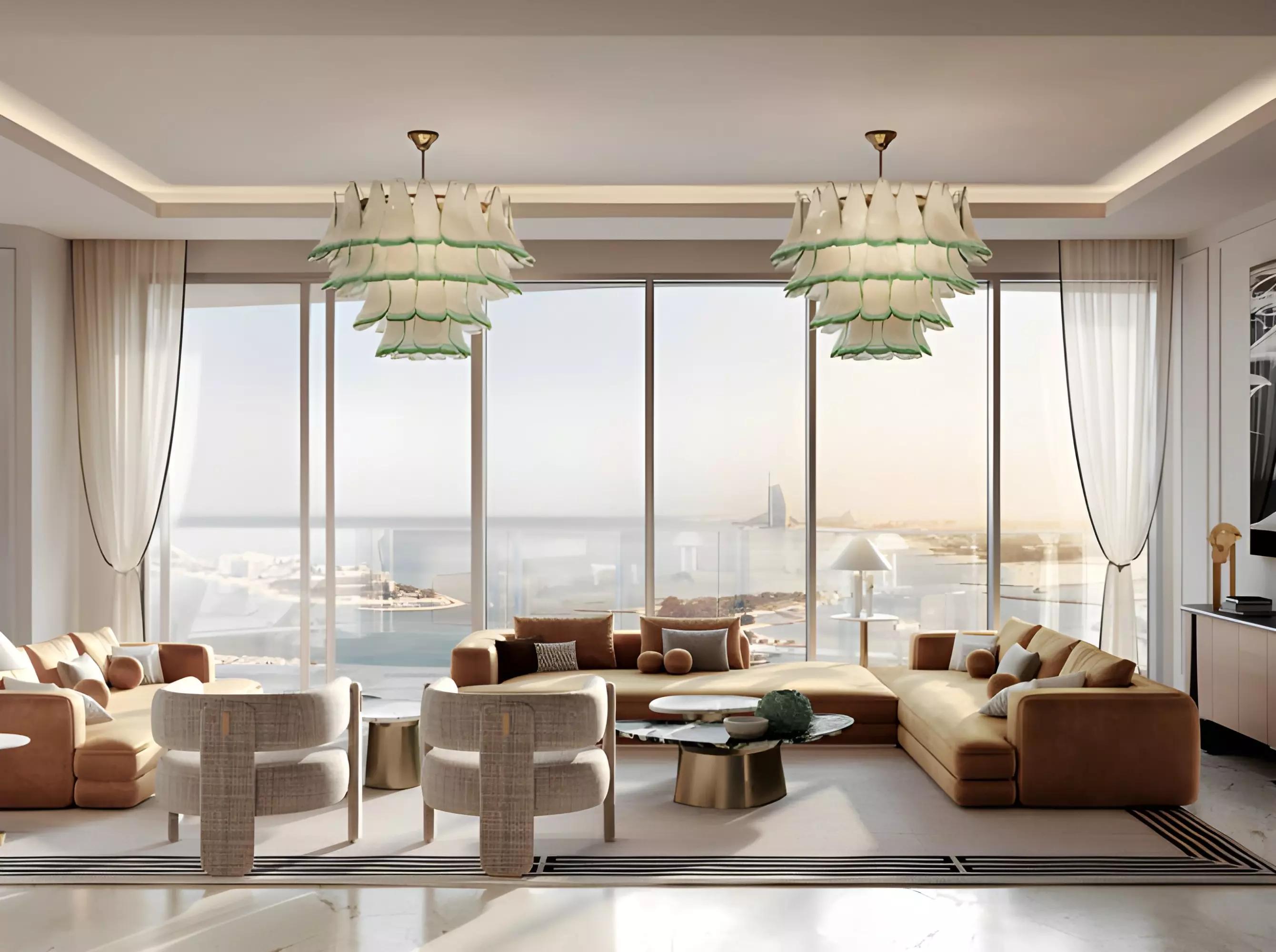 Bedroom interior render, The Bristol, Emaar Beachfront