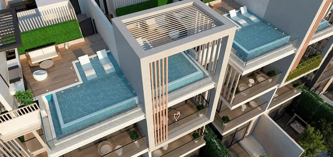 Indoor swimming pool at La Perla Homes 12, JVC, Dubai