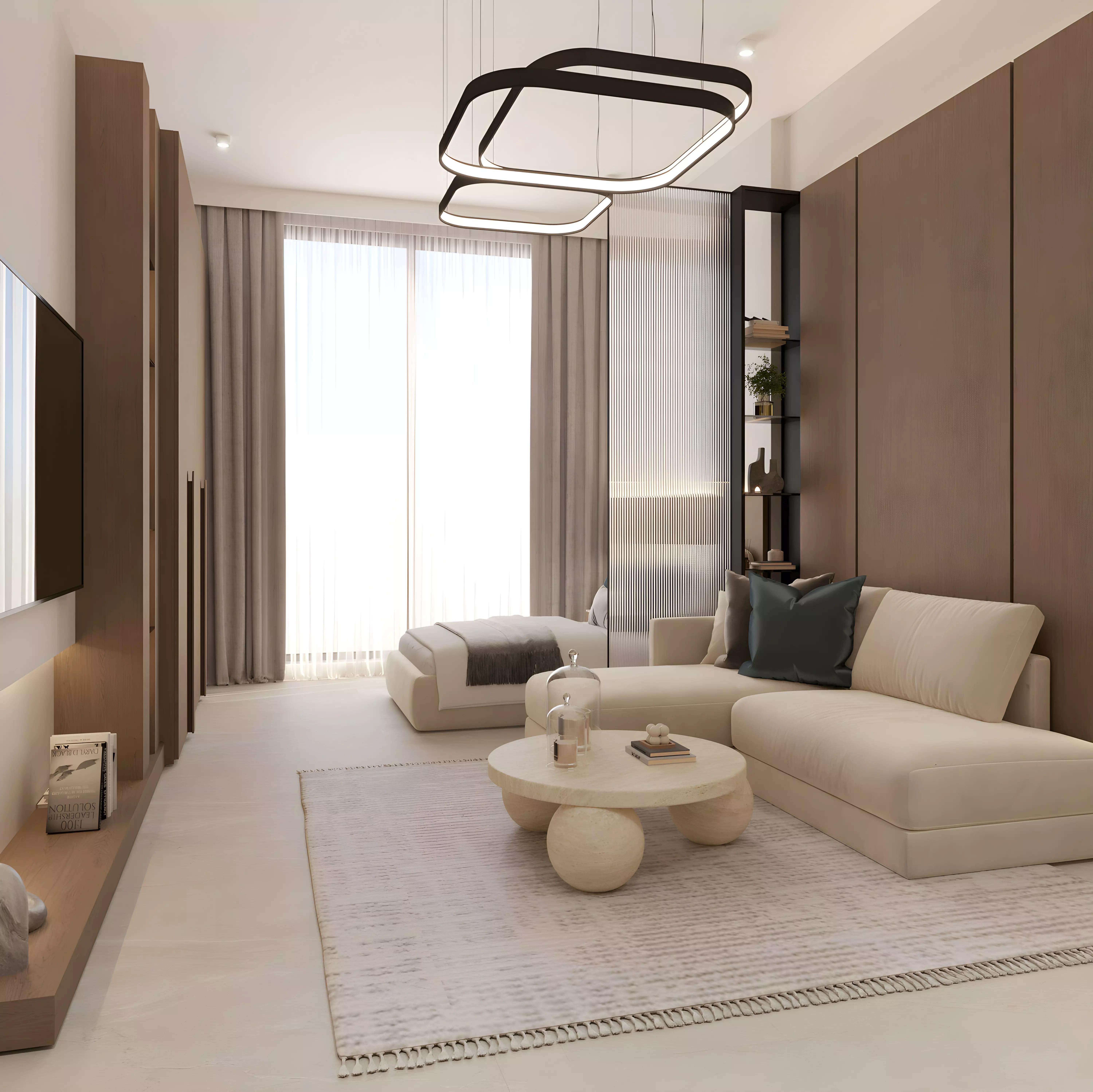 Lilian Residences amenity terrace with seating and greenery