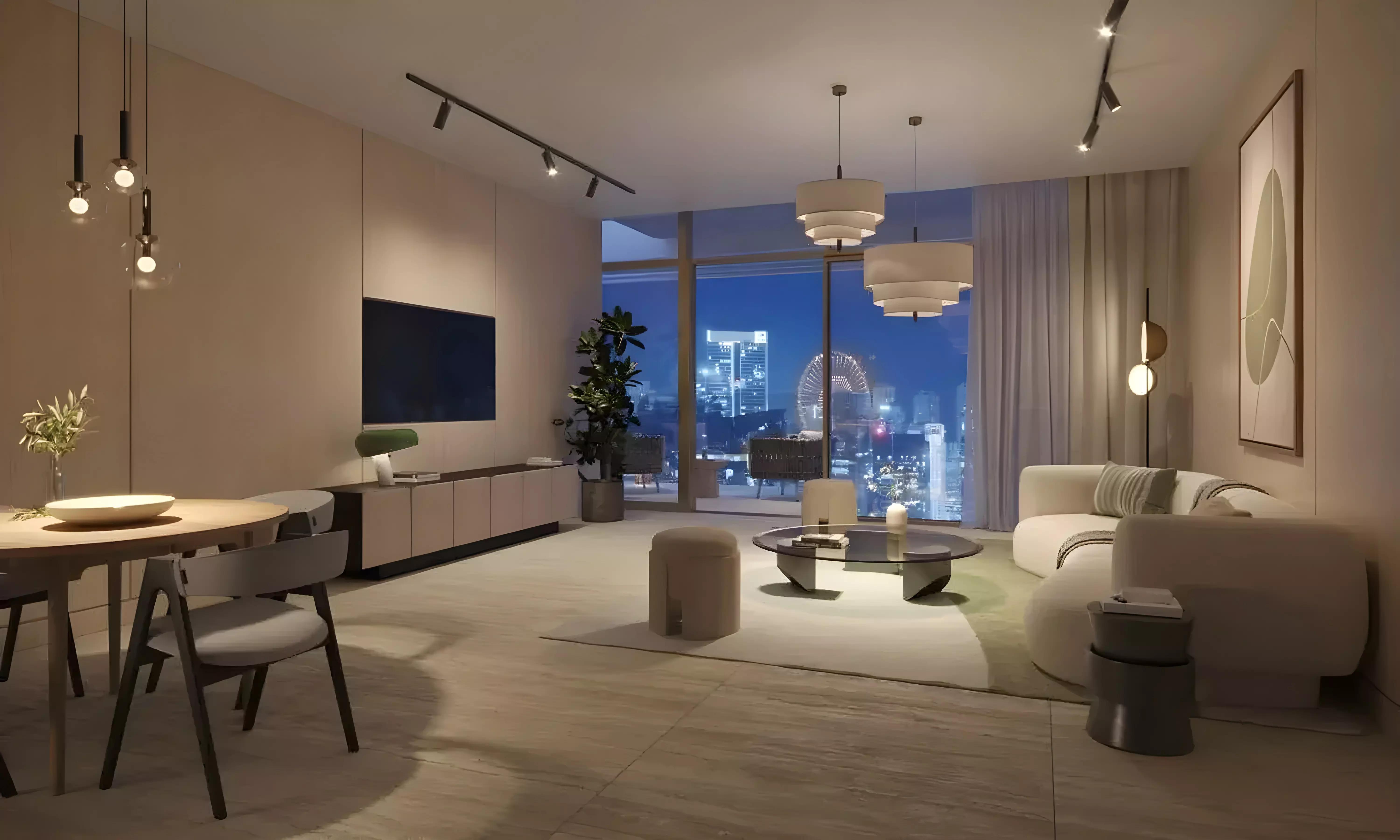 Gymnasium interior at Serenia District East Residences