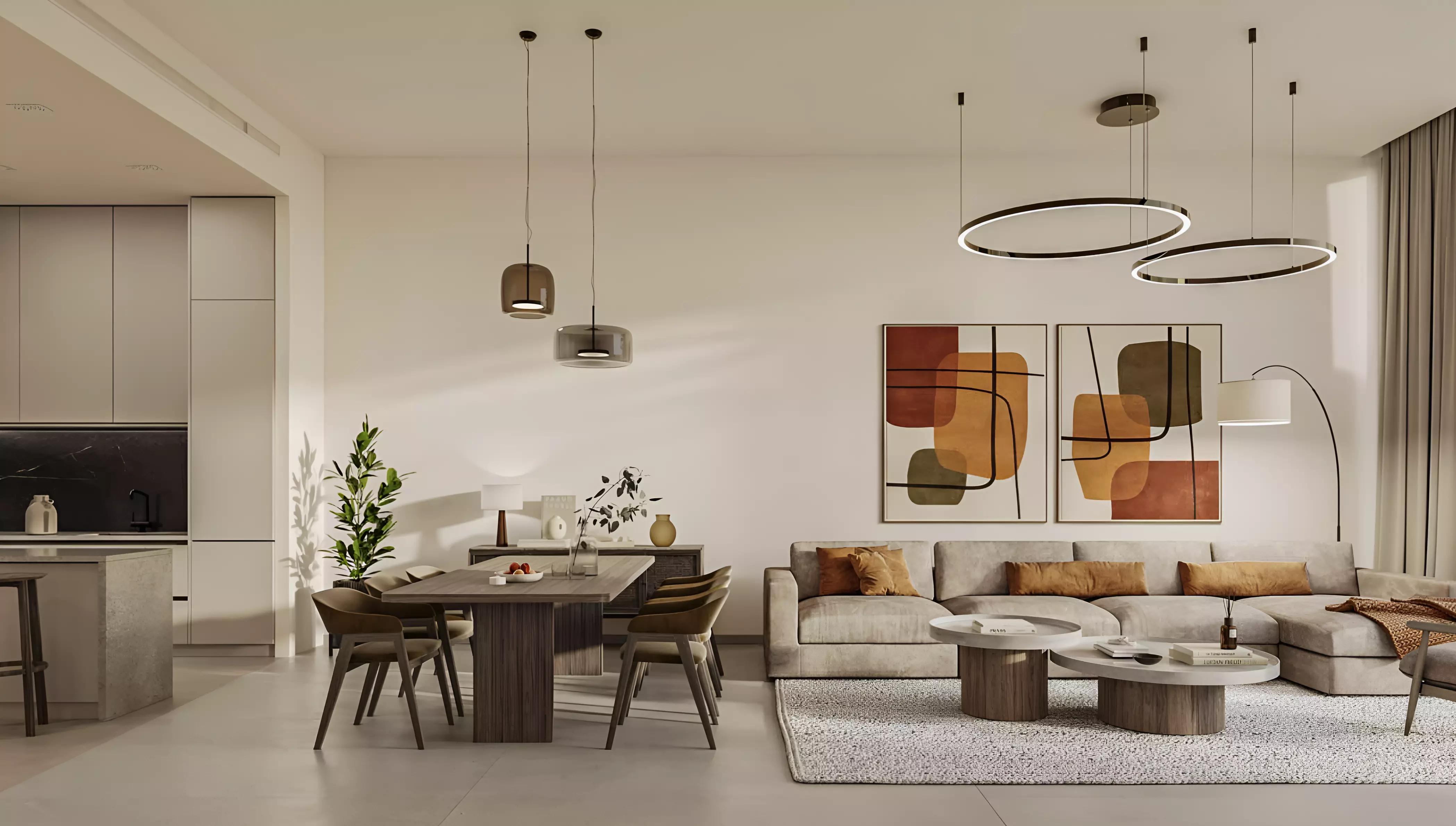 Evora Residences lobby interior, Al Furjan, Dubai