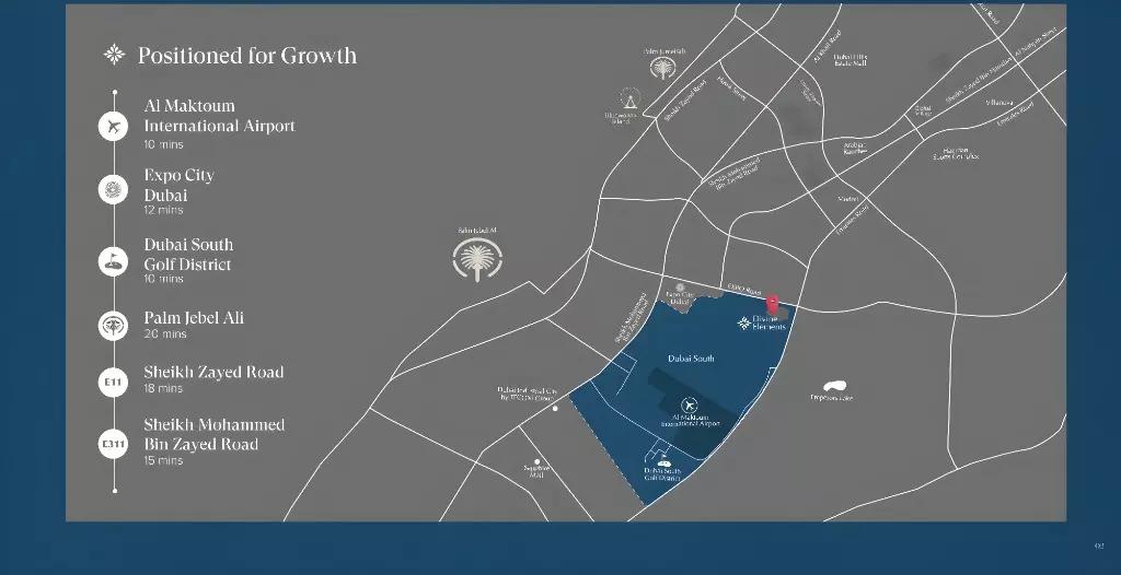 Divine Elements masterplan layout, Dubai South
