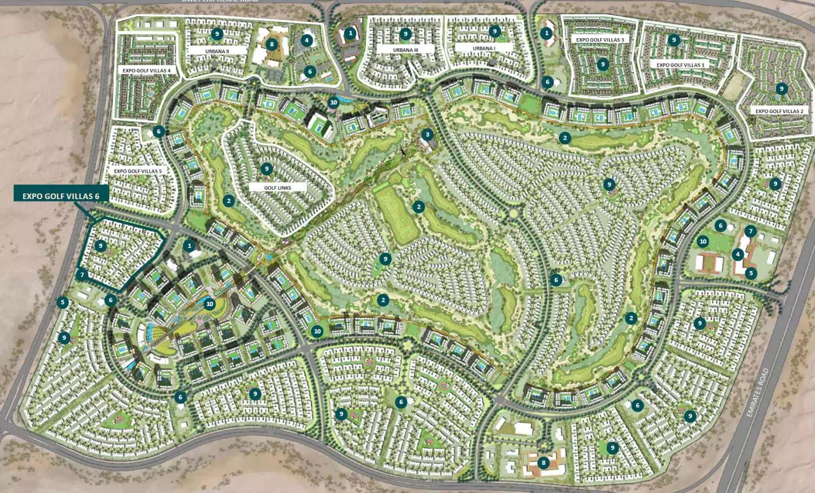 Greenview Phase 3 masterplan layout, Emaar South, Dubai South