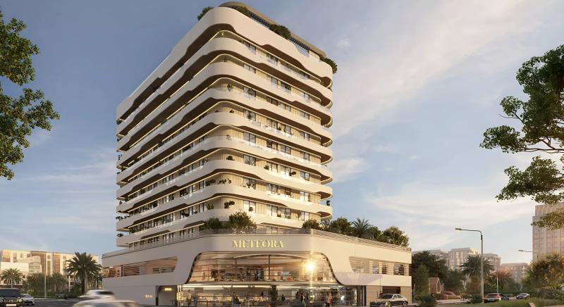 Viani by Meteora tower exterior in Liwan, Dubai