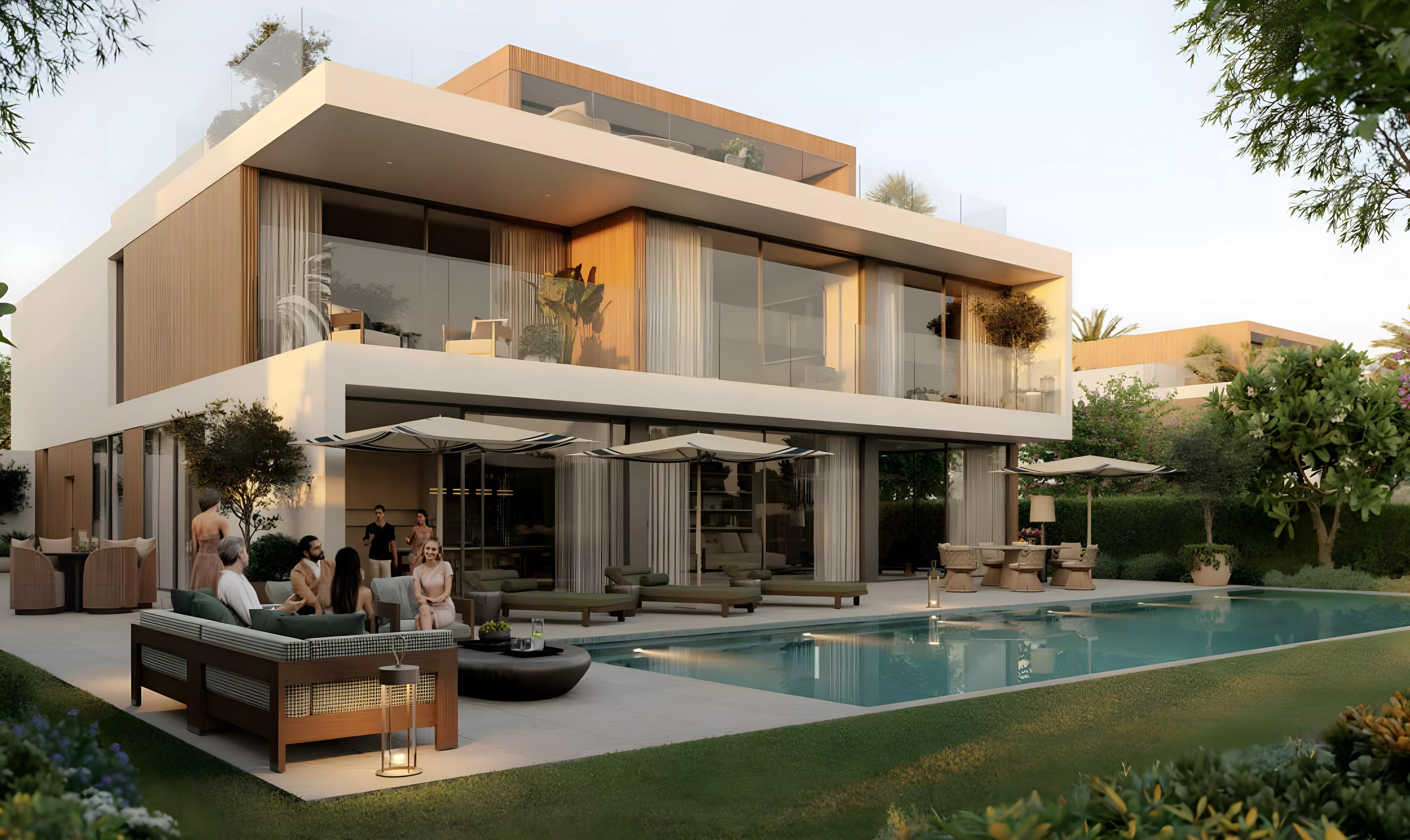 Chevalia Estate Phase 2 villa interior view, Emaar, DIP 2 Dubai