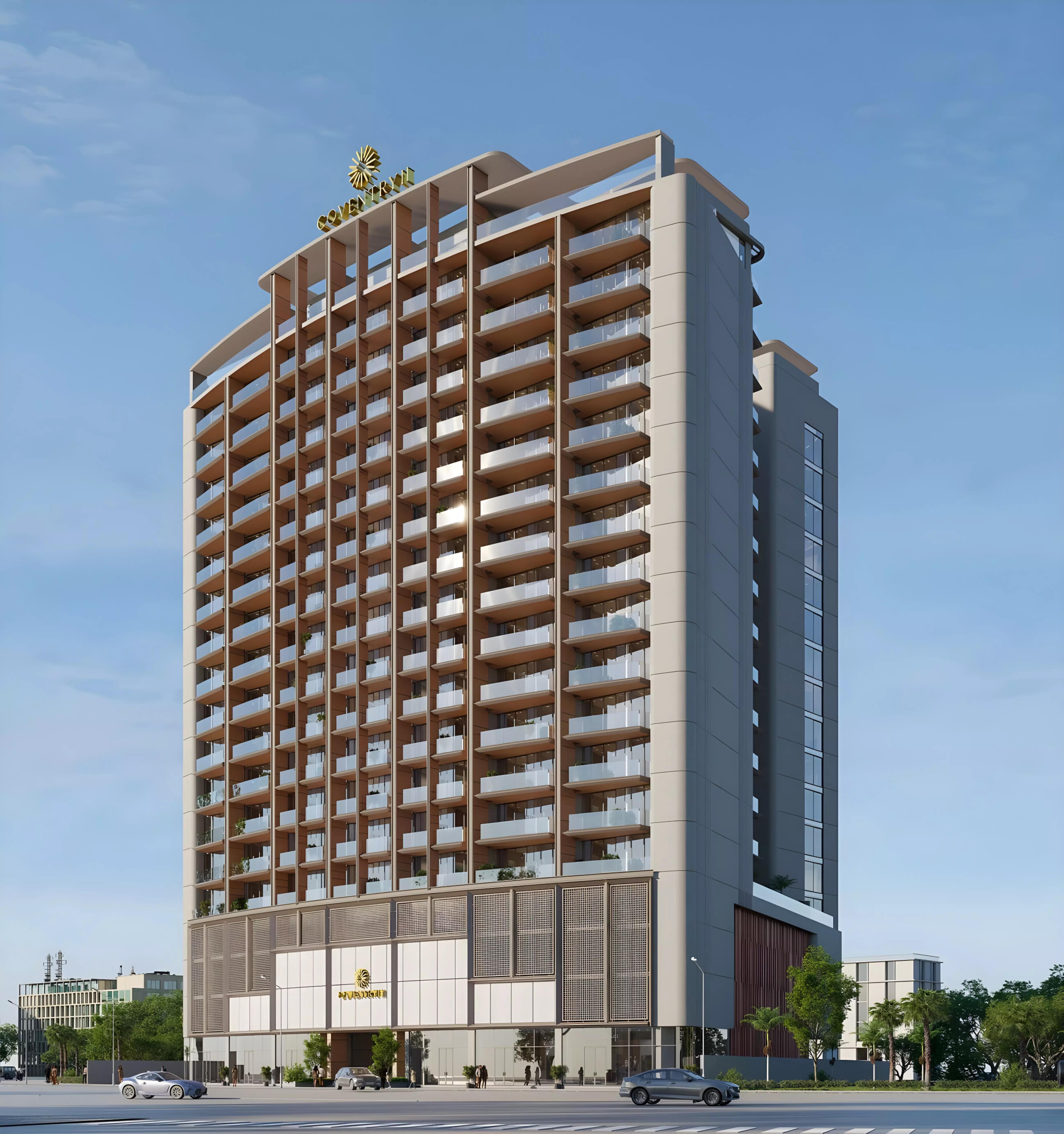 Coventry 2 lobby or communal interior render, Dubai