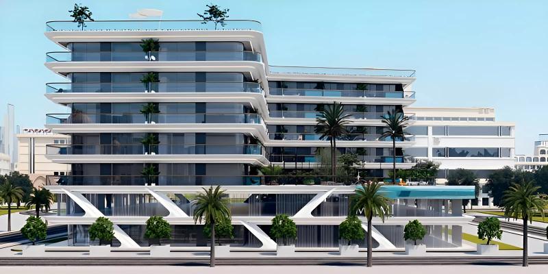 Samana Miami Phase 2 exterior facade, Jumeirah Village Triangle, Dubai