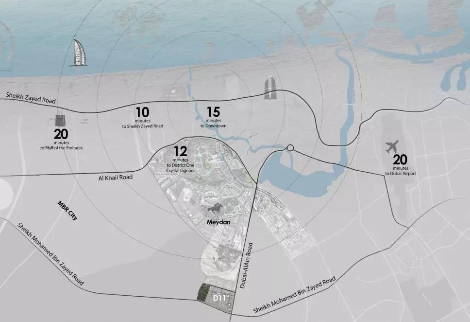 Elie Saab Vie Townhouses master plan layout, District 11, Mohammed Bin Rashid City