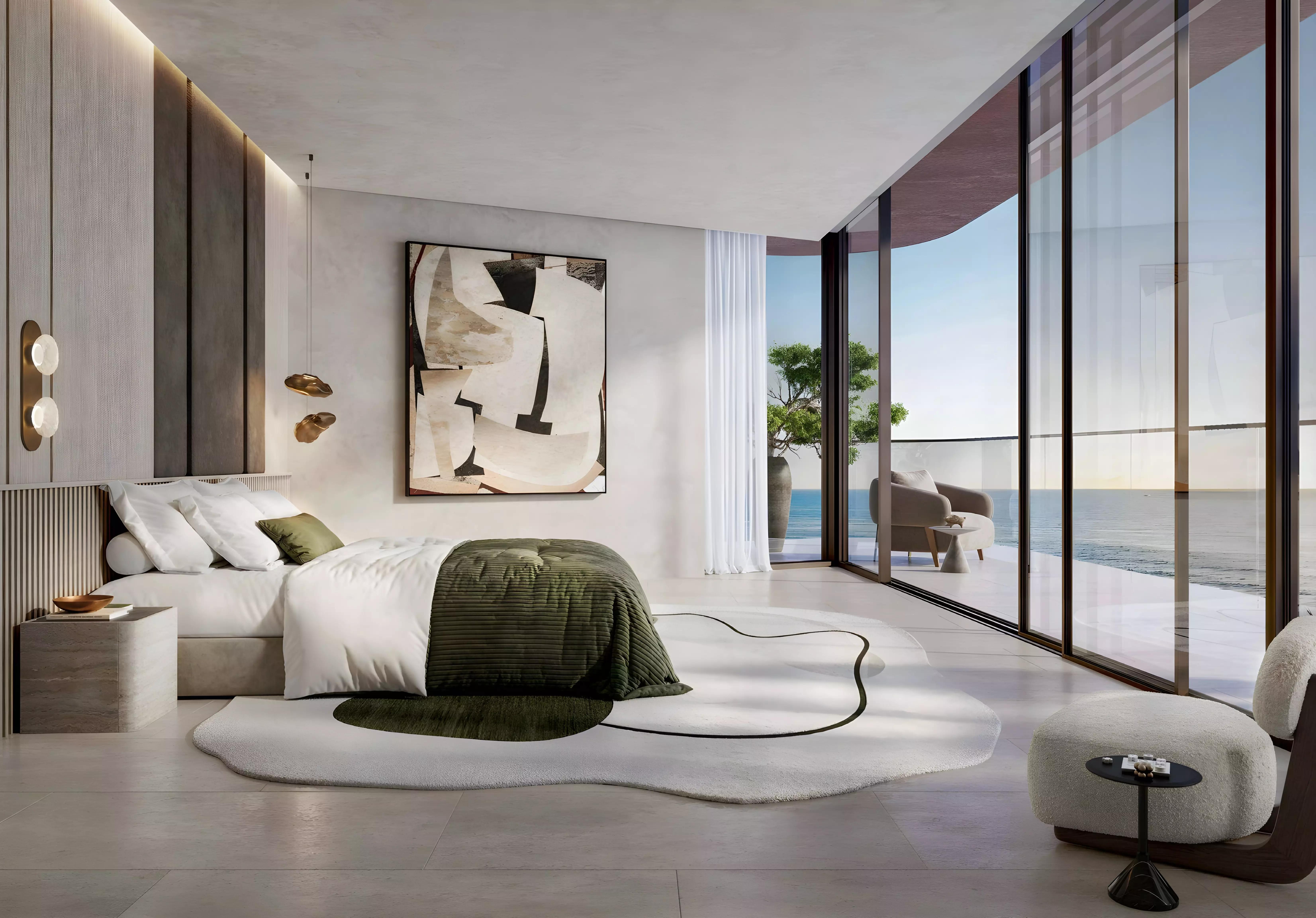 Soulever residential interior living space, Dubai Maritime City