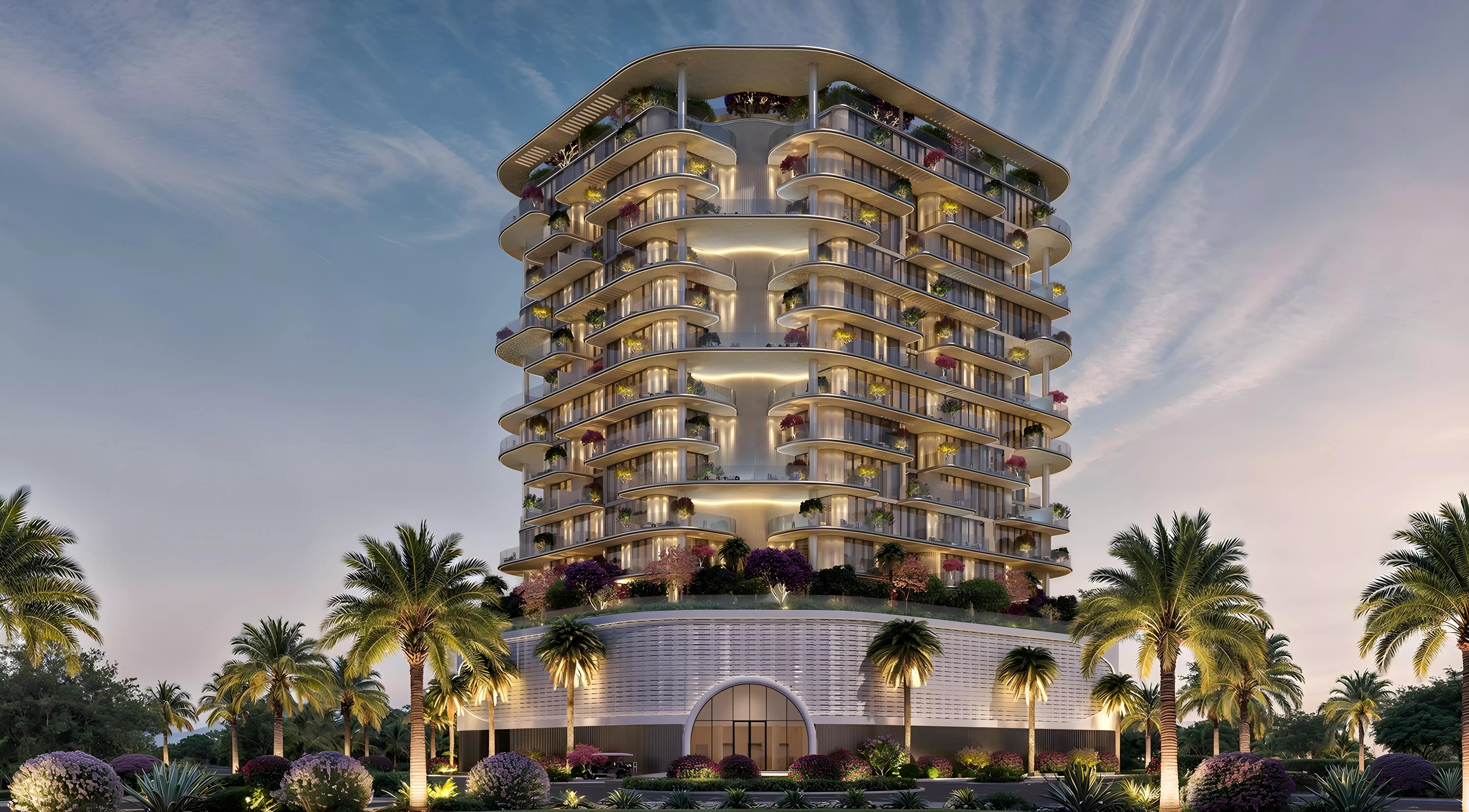 Villa Del Brunello exterior facade on Dubai Islands