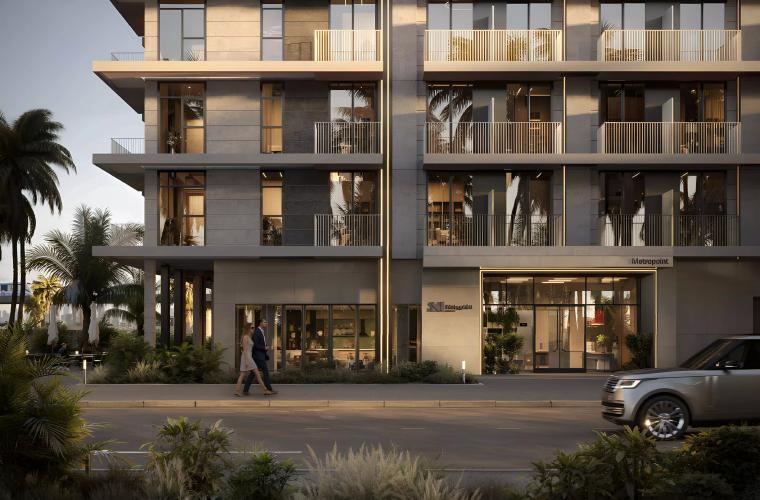 Metropoint apartment tower exterior render by Forum Group, Jebel Ali, Dubai