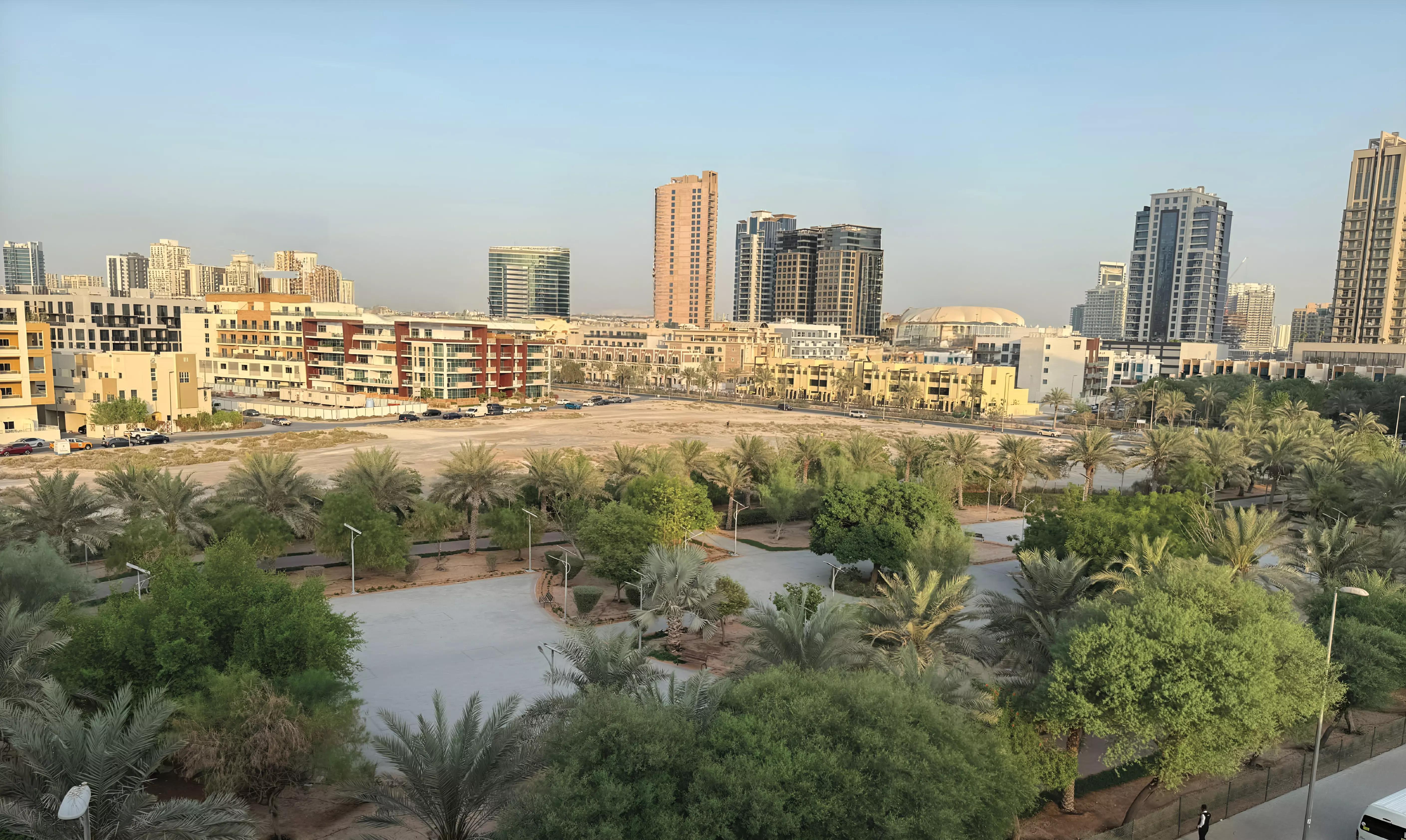 Carmel Residences apartment interior living space, JVC, Dubai