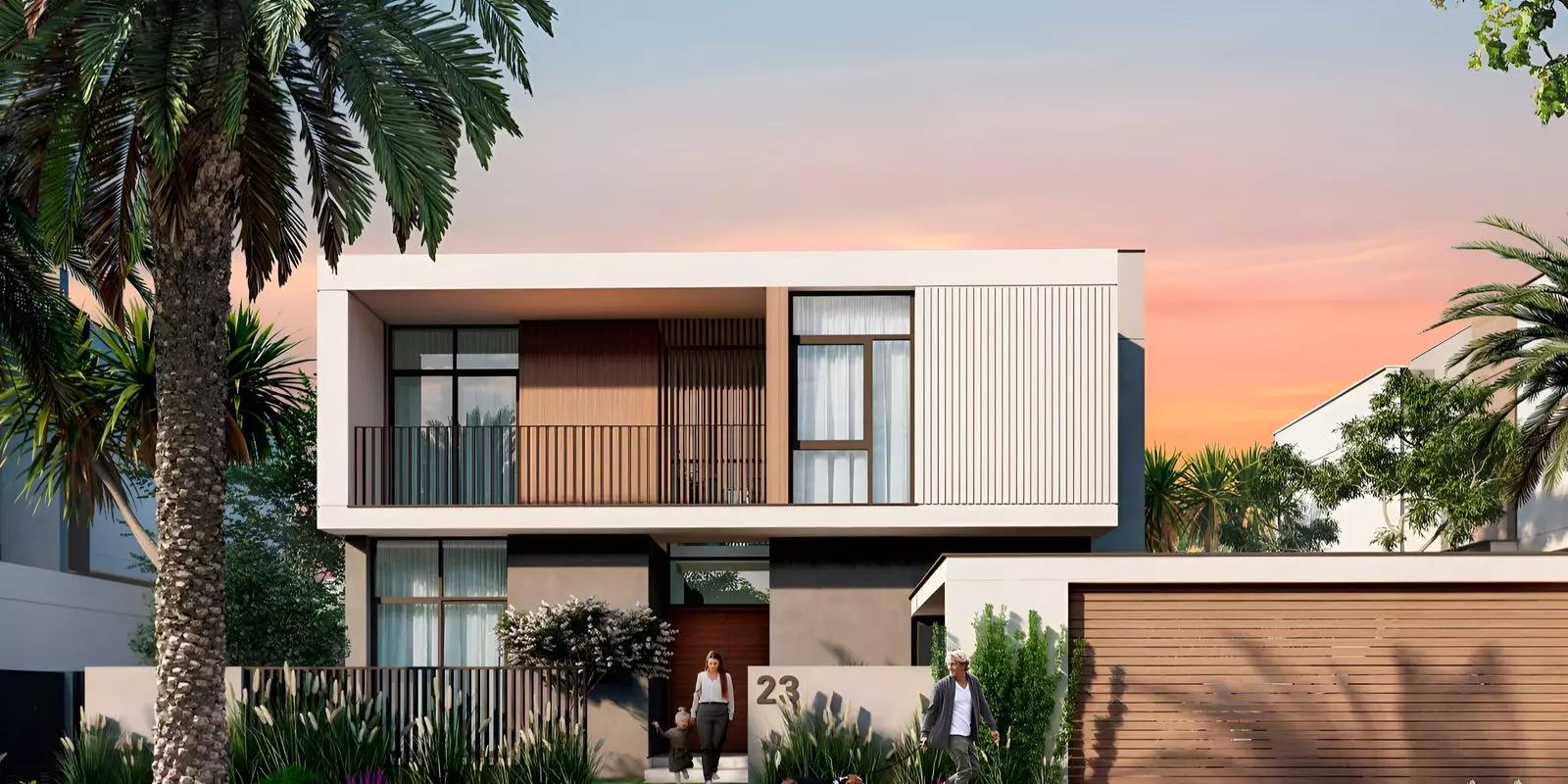 Tilal Al Furjan Phase 2 villa facade and driveway, Al Furjan, Dubai
