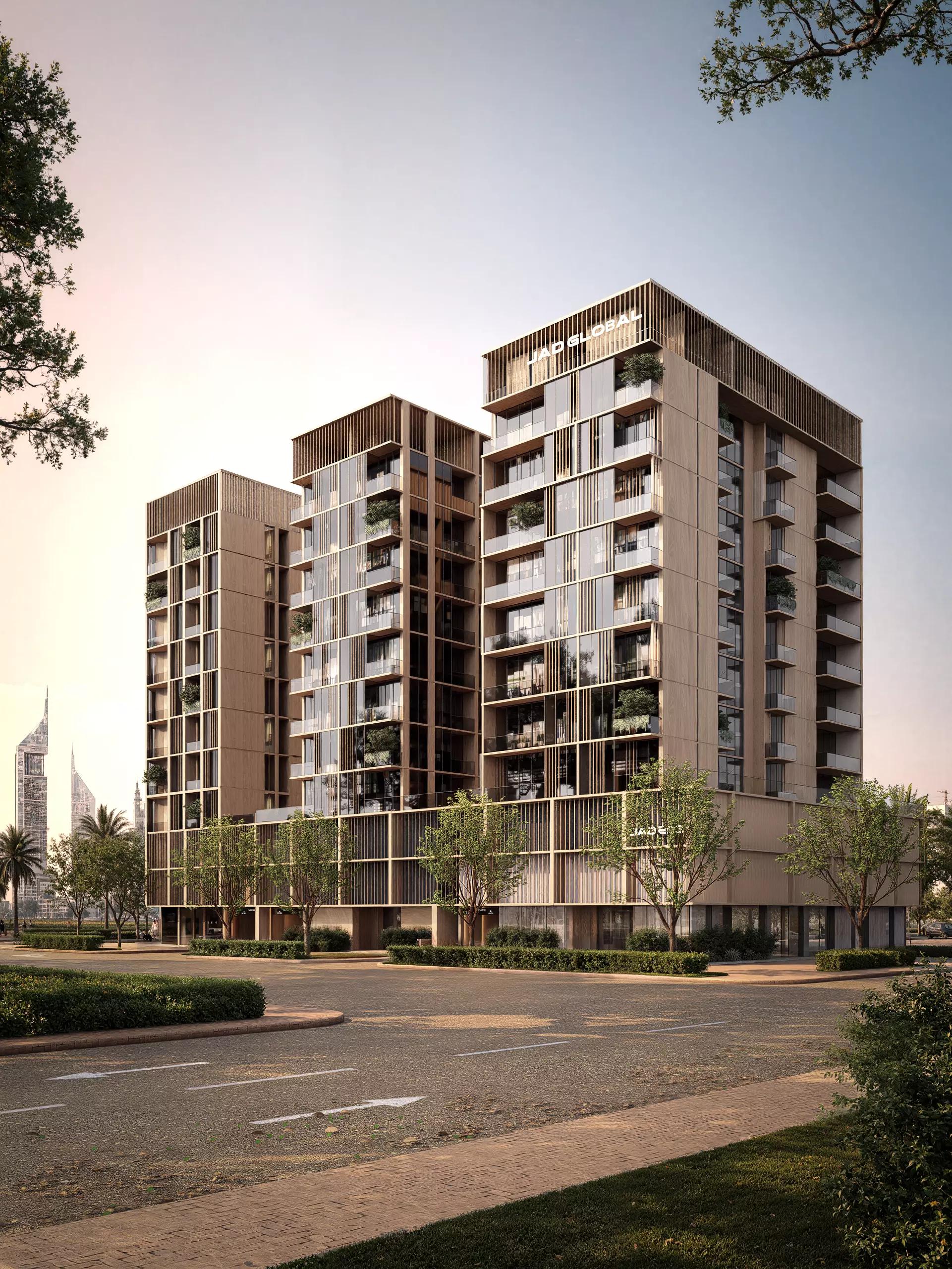 JAD288 exterior perspective, Jumeirah Garden City, Dubai