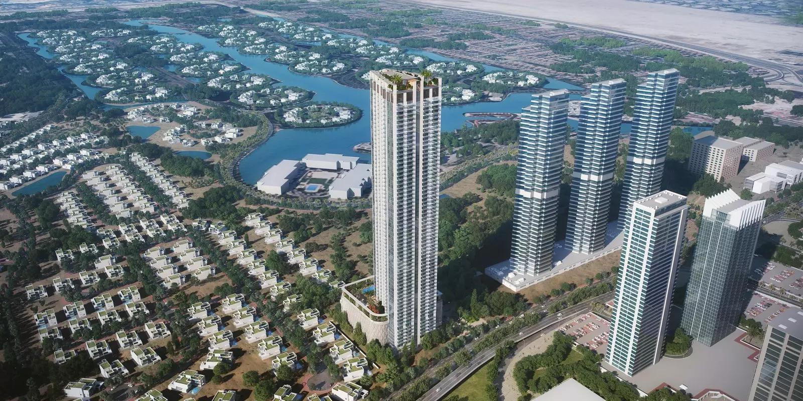 Sobha Verde building facade detail, JLT, Dubai