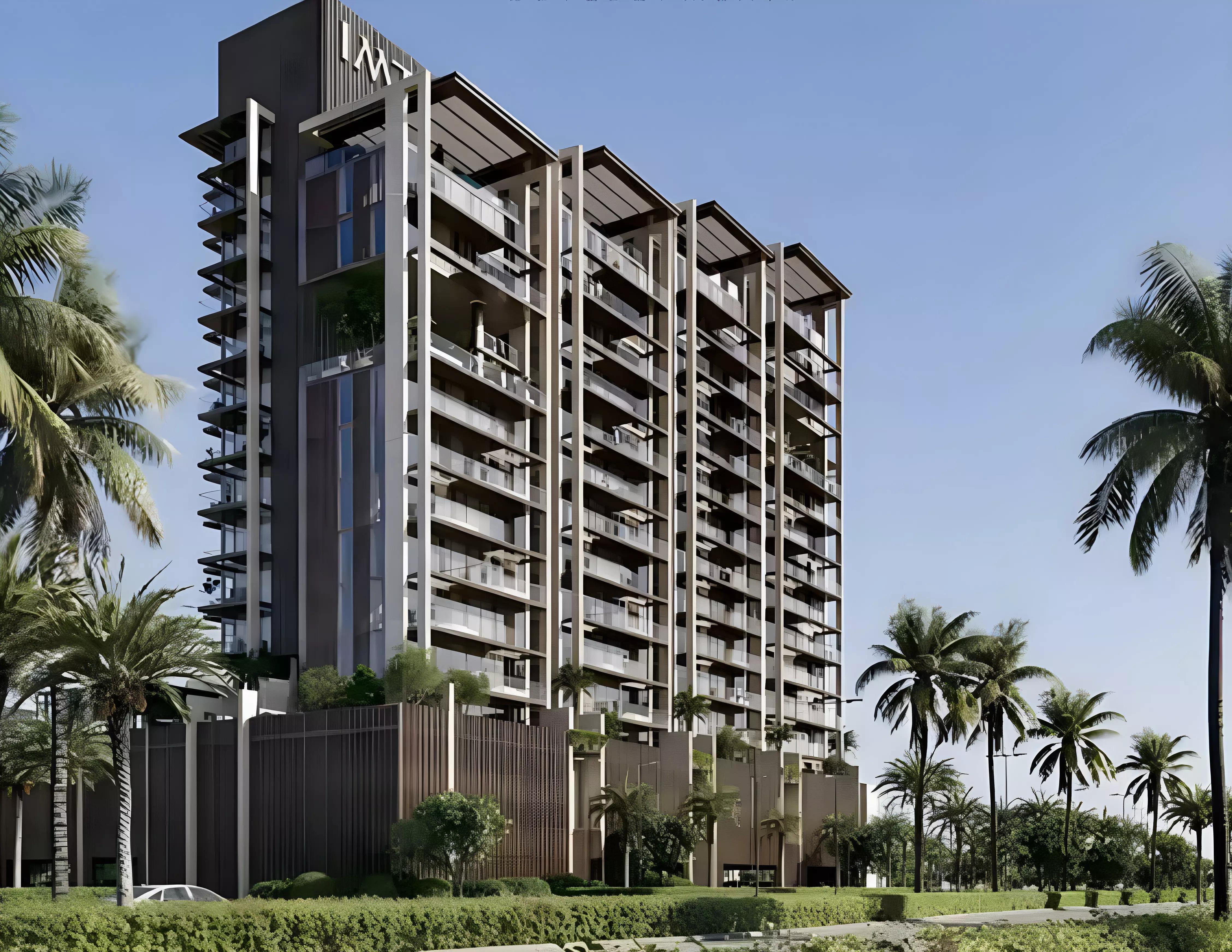 Seacliff building facade and waterfront setting, Dubai Islands