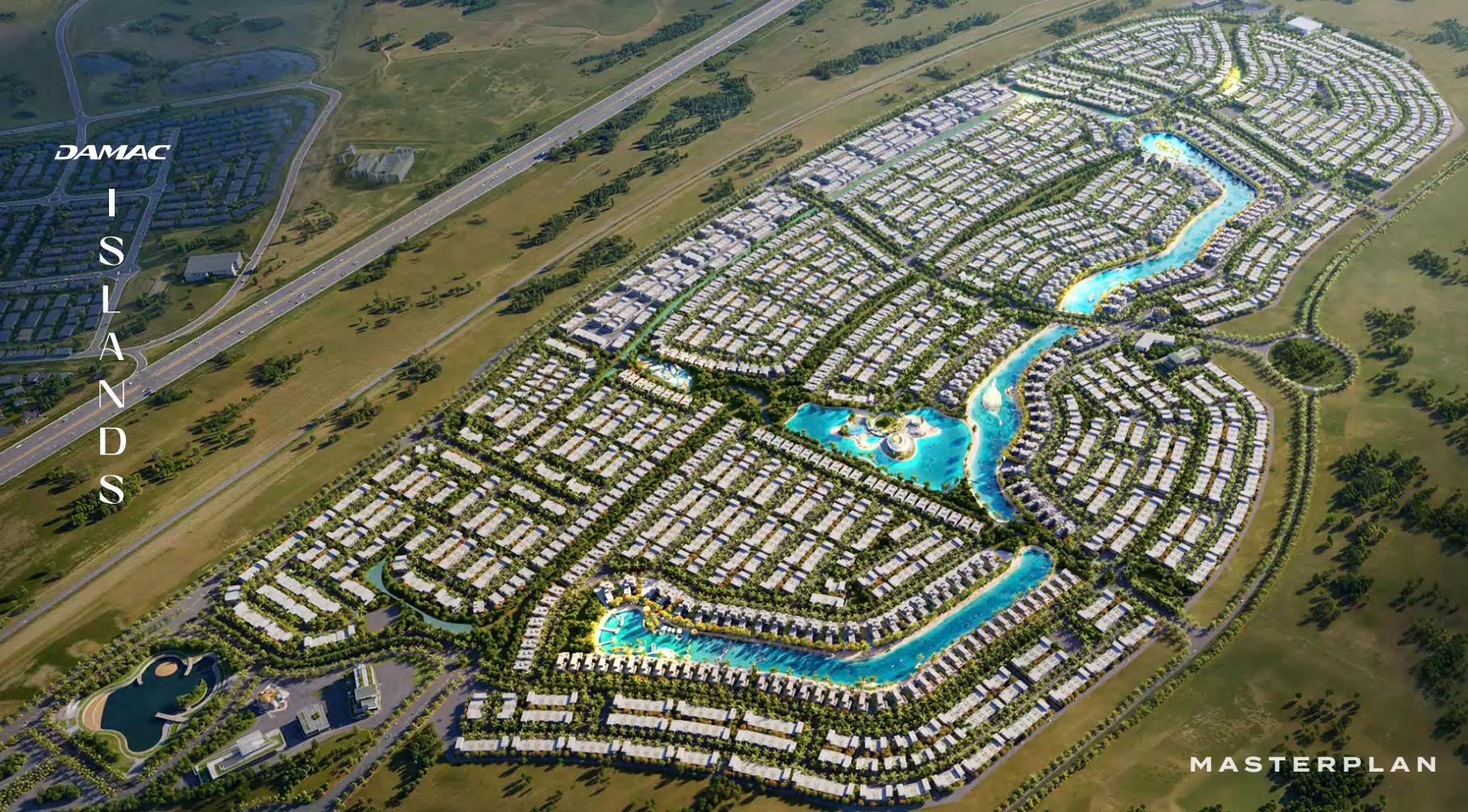 Maldives 3 master plan layout showing the Maldives cluster within DAMAC Islands, Dubai