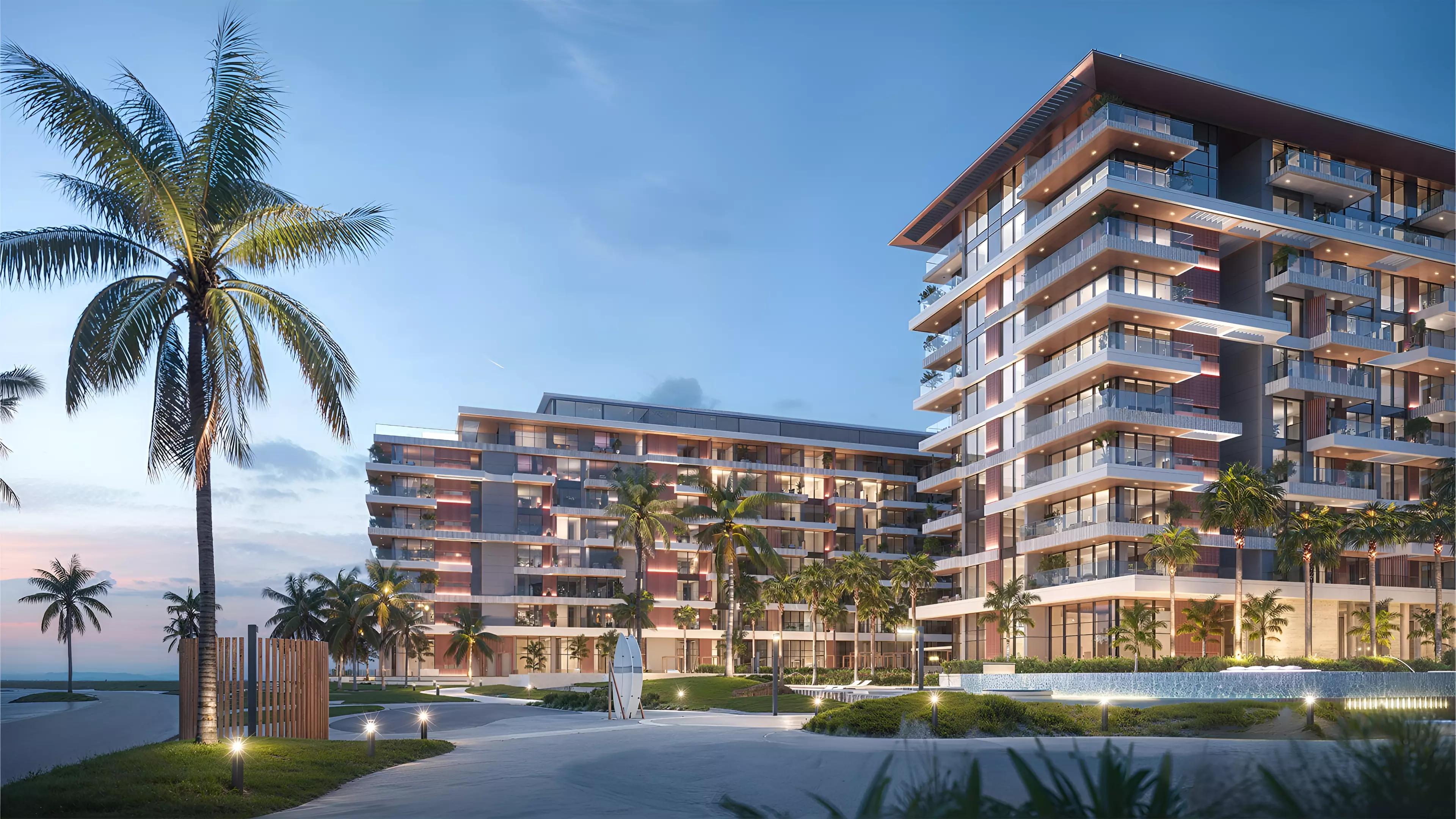 Cove Phase 2 by Ellington amenity deck with swimming pool, Dubai Islands