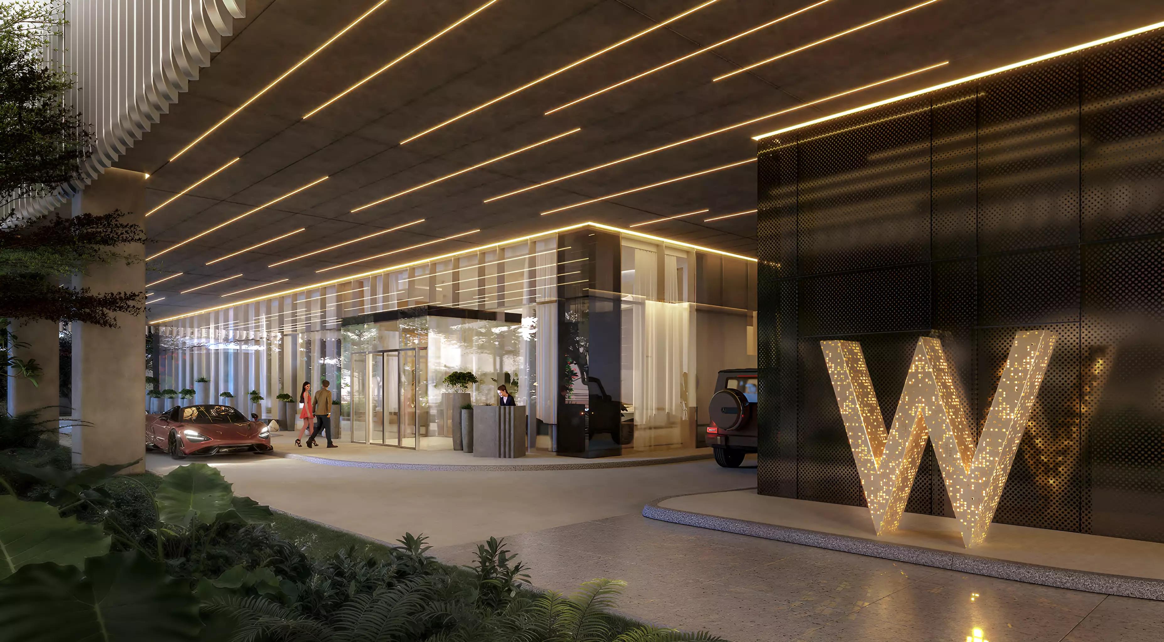 W Residences at JLT landscaped gardens and outdoor amenity deck, Jumeirah Lake Towers, Dubai
