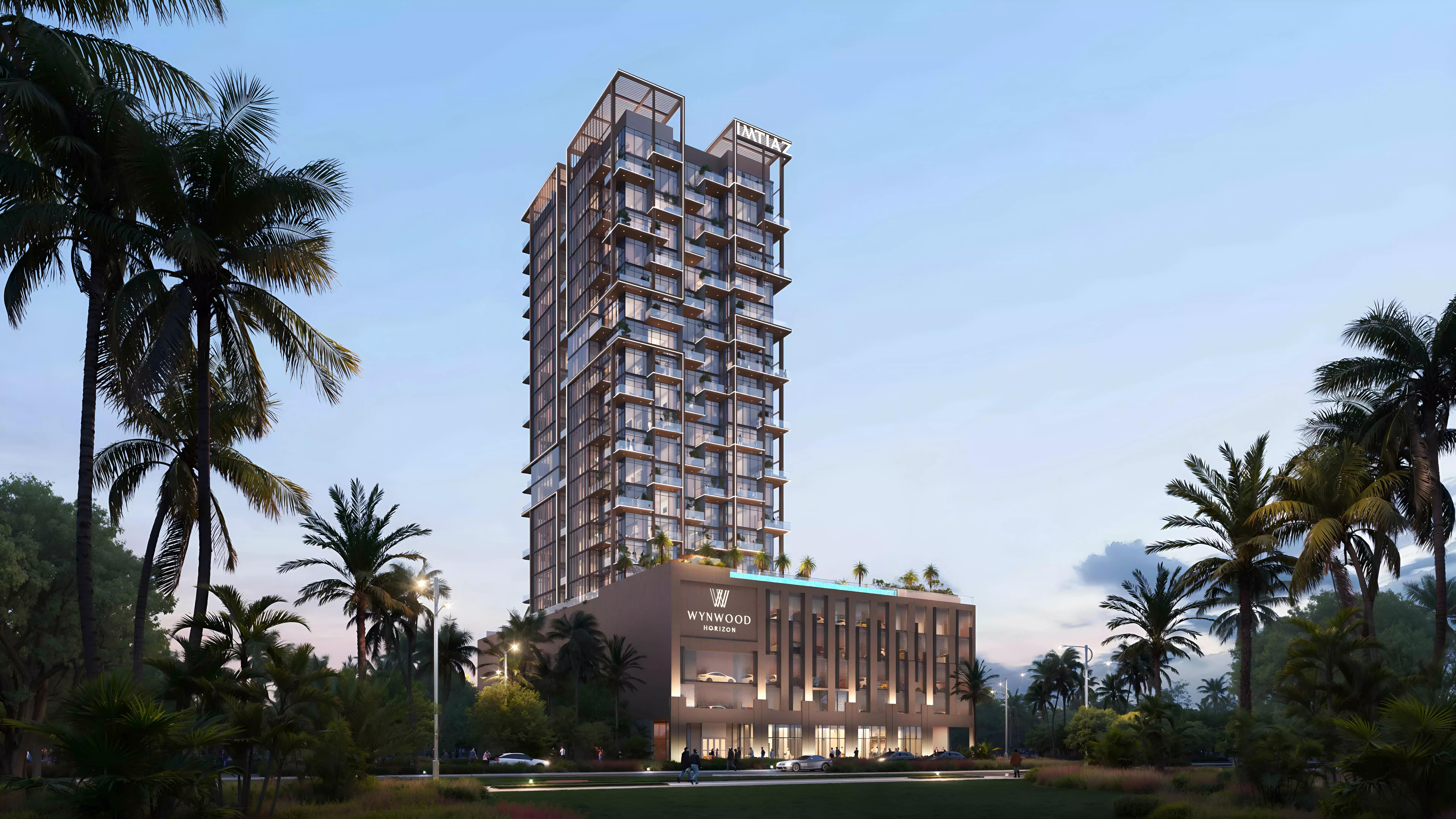 Wynwood Horizon amenity deck and pool area, Bukadra, Dubai