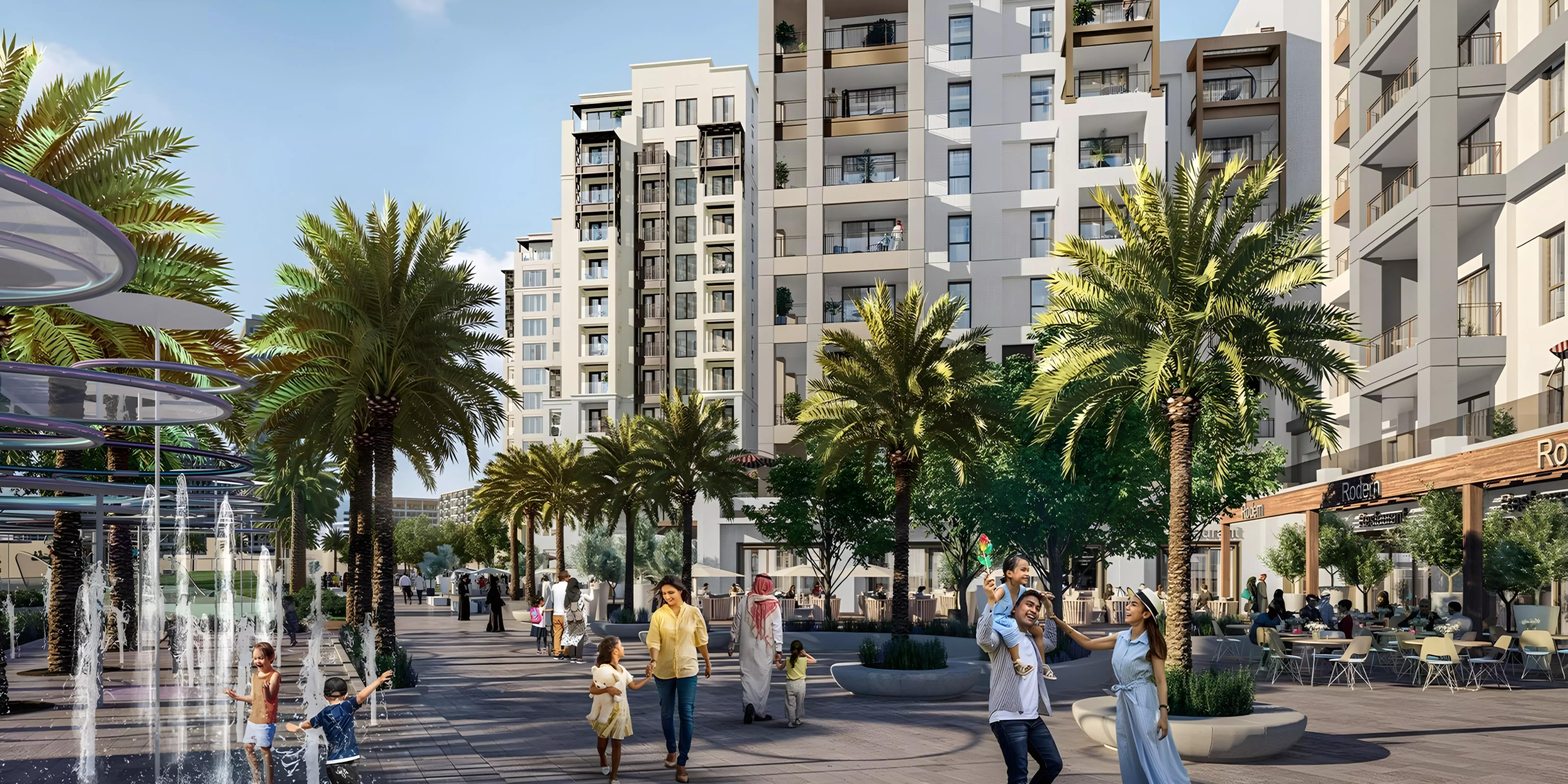 Creek Beach Lotus building elevation, Dubai Creek Harbour