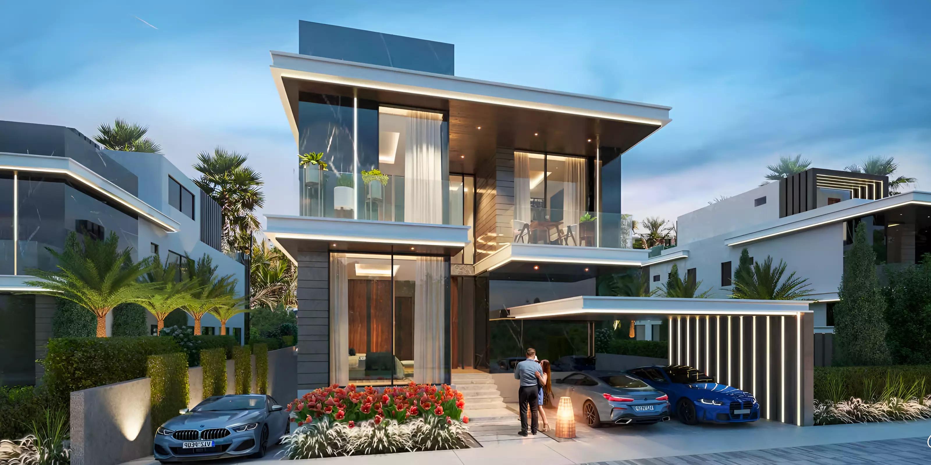 Autograph Collection villa outdoor living space, DAMAC Hills, Dubai