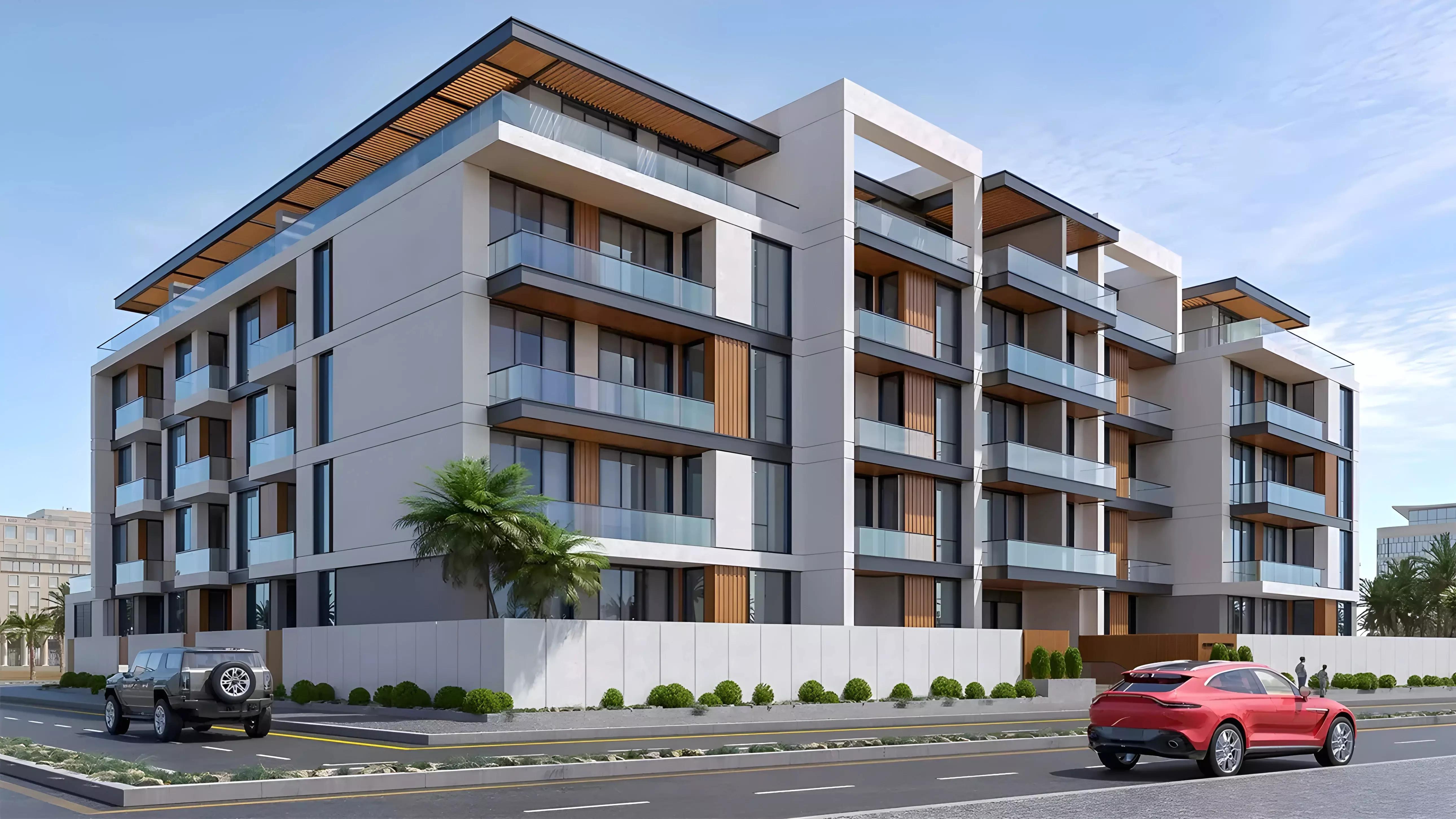 Rose Garden Phase 2 building exterior facade, JVC, Dubai