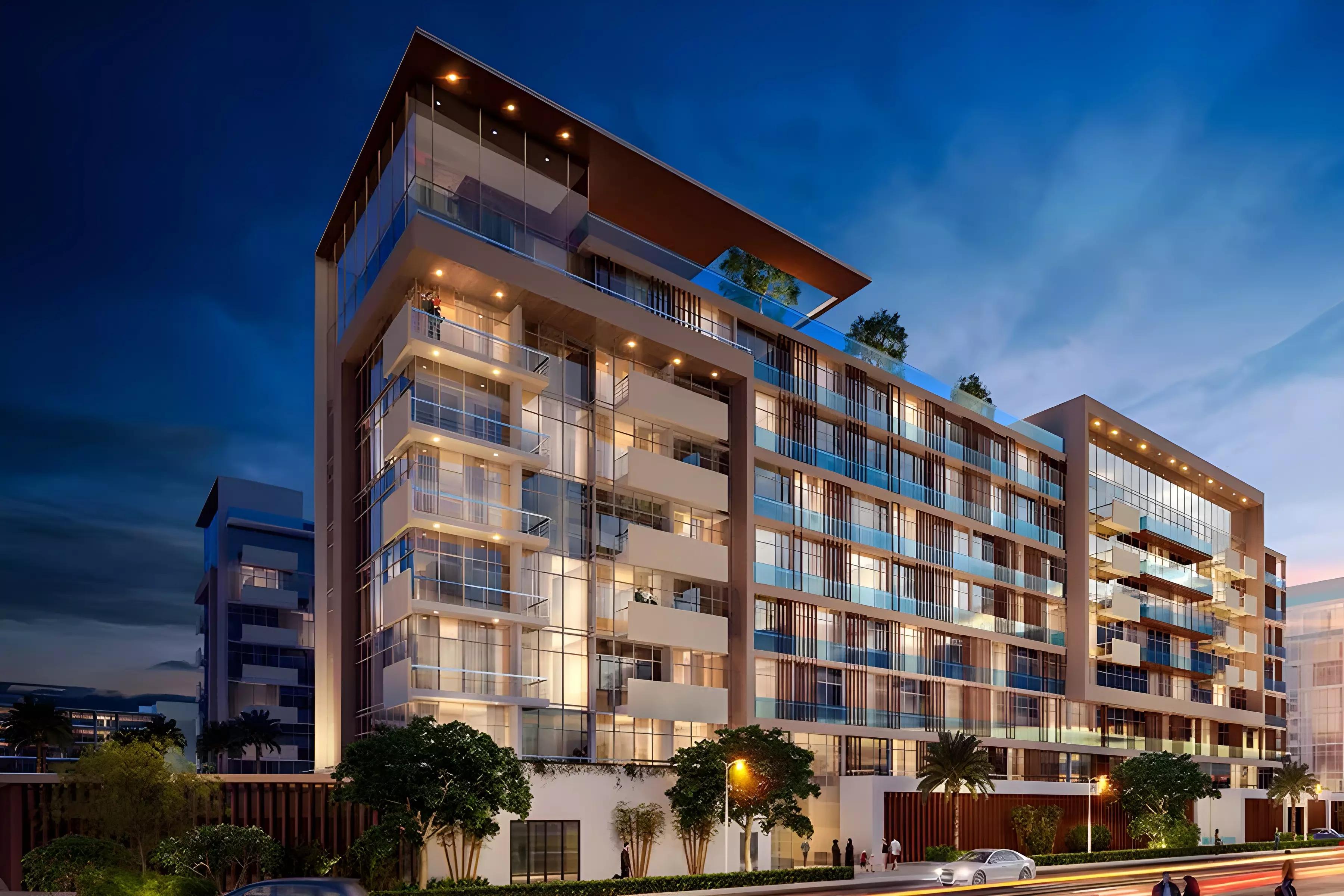 Azizi Riviera 33 building entrance and lobby view, Meydan One, Dubai