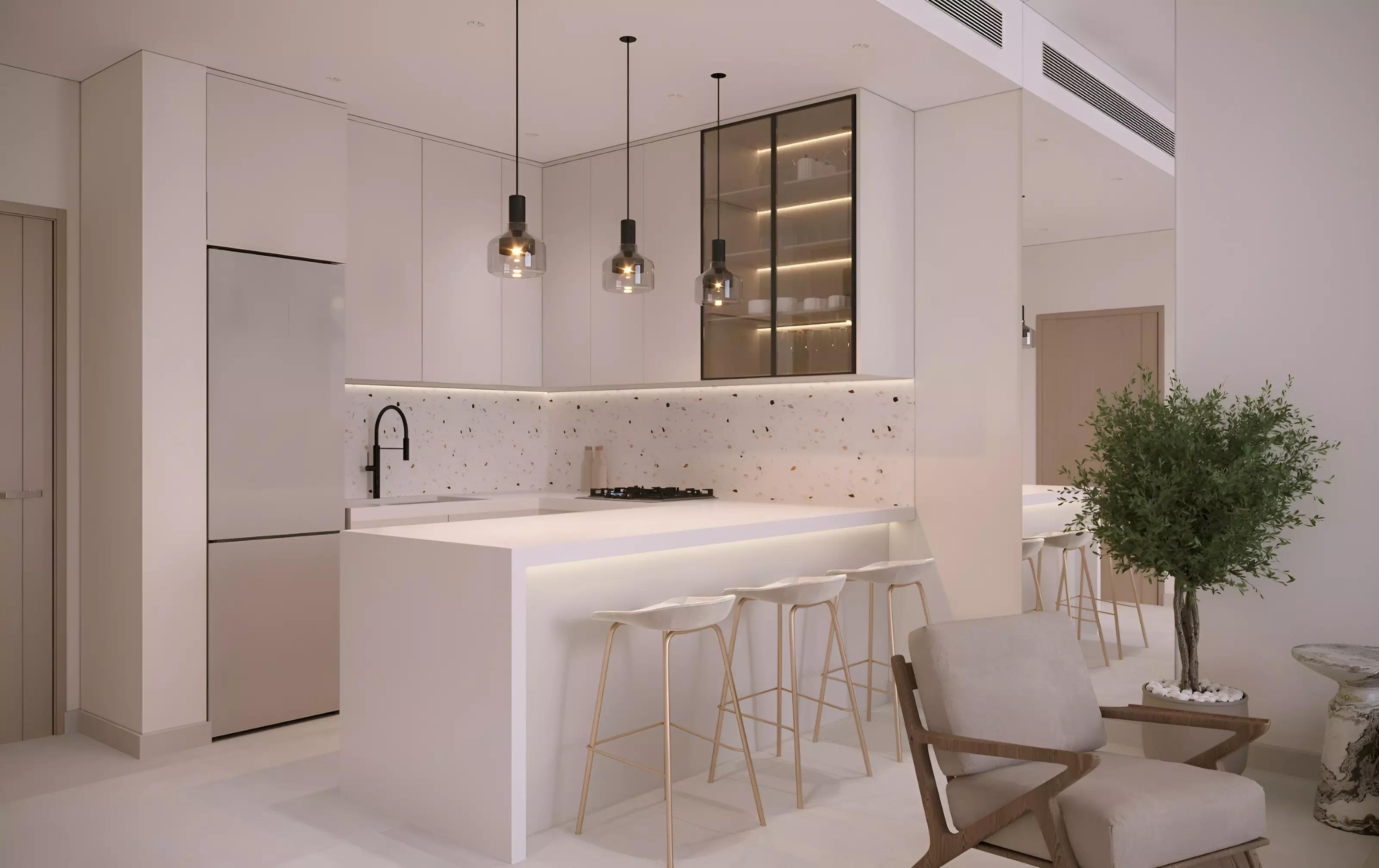 Tavora Residences apartment interior living area, Al Warsan, Dubai