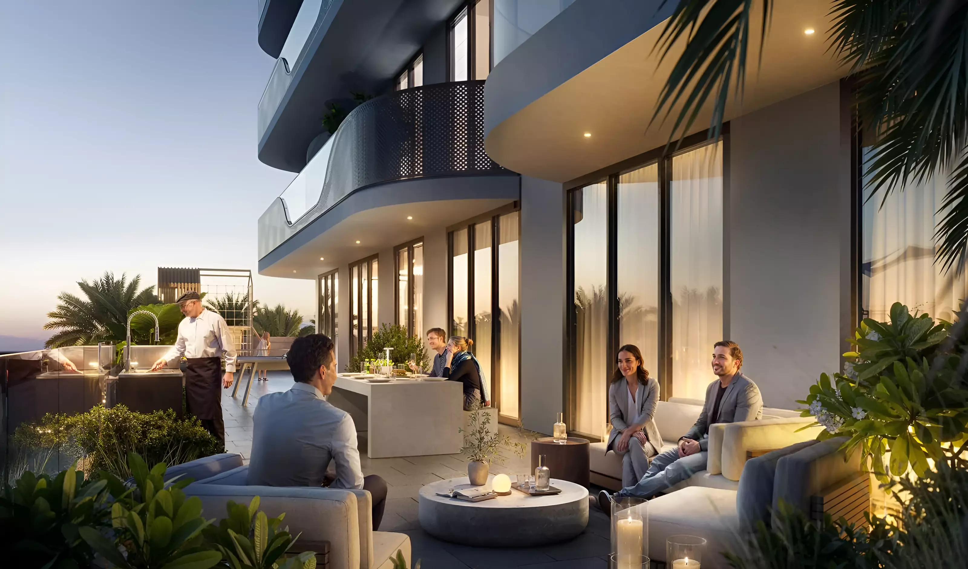V1stara House interior living space, Jebel Ali Village, Dubai