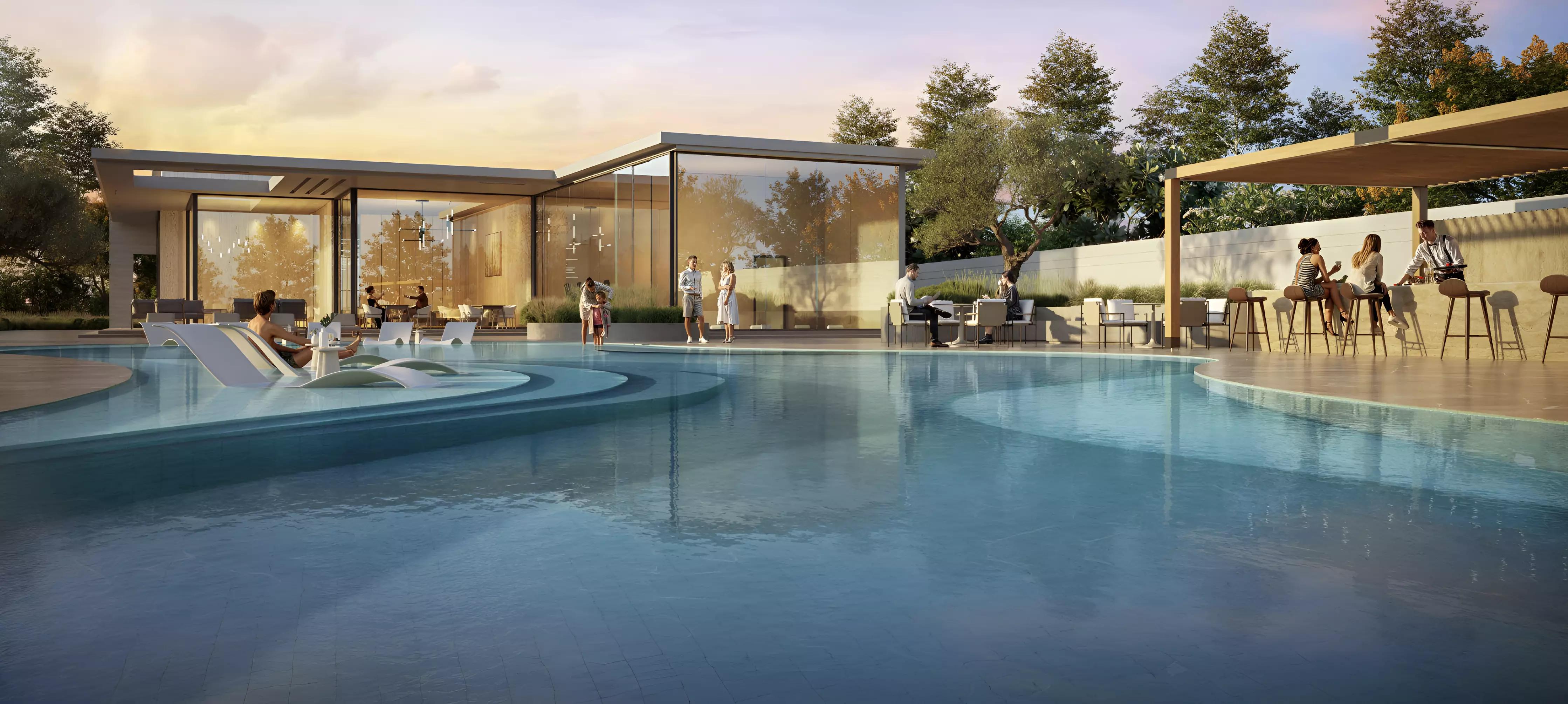 D Villas interior living space, Jumeirah Golf Estates, Dubai
