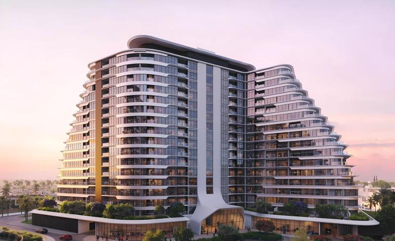 Cascada apartment tower exterior at Waada, Dubai South